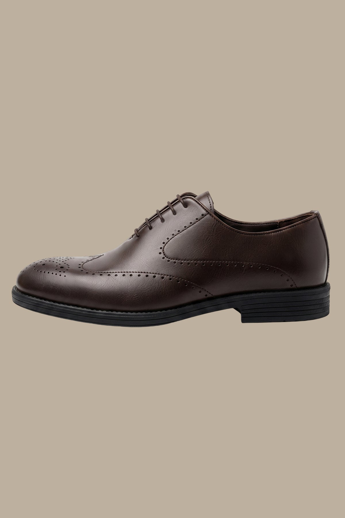 Classic Leather Wingtip Oxford Shoes