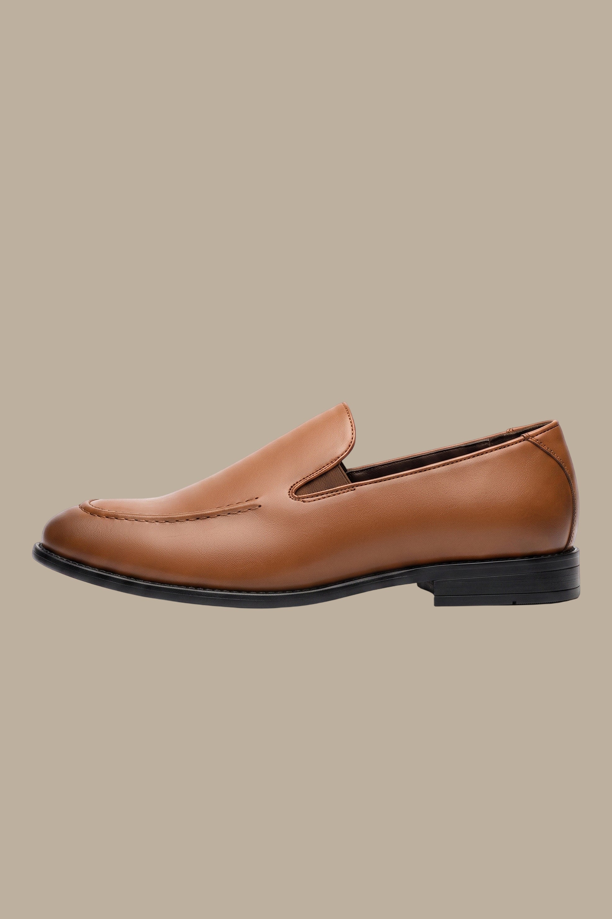 Leather Moc Toe Penny Loafer