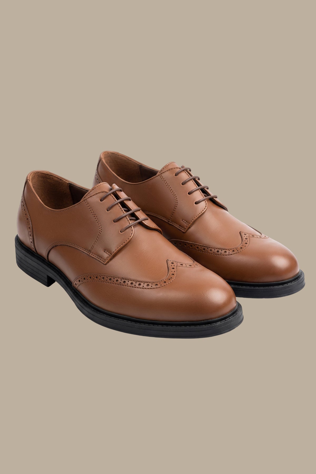 Smart English Real Leather Wingtip Shoes