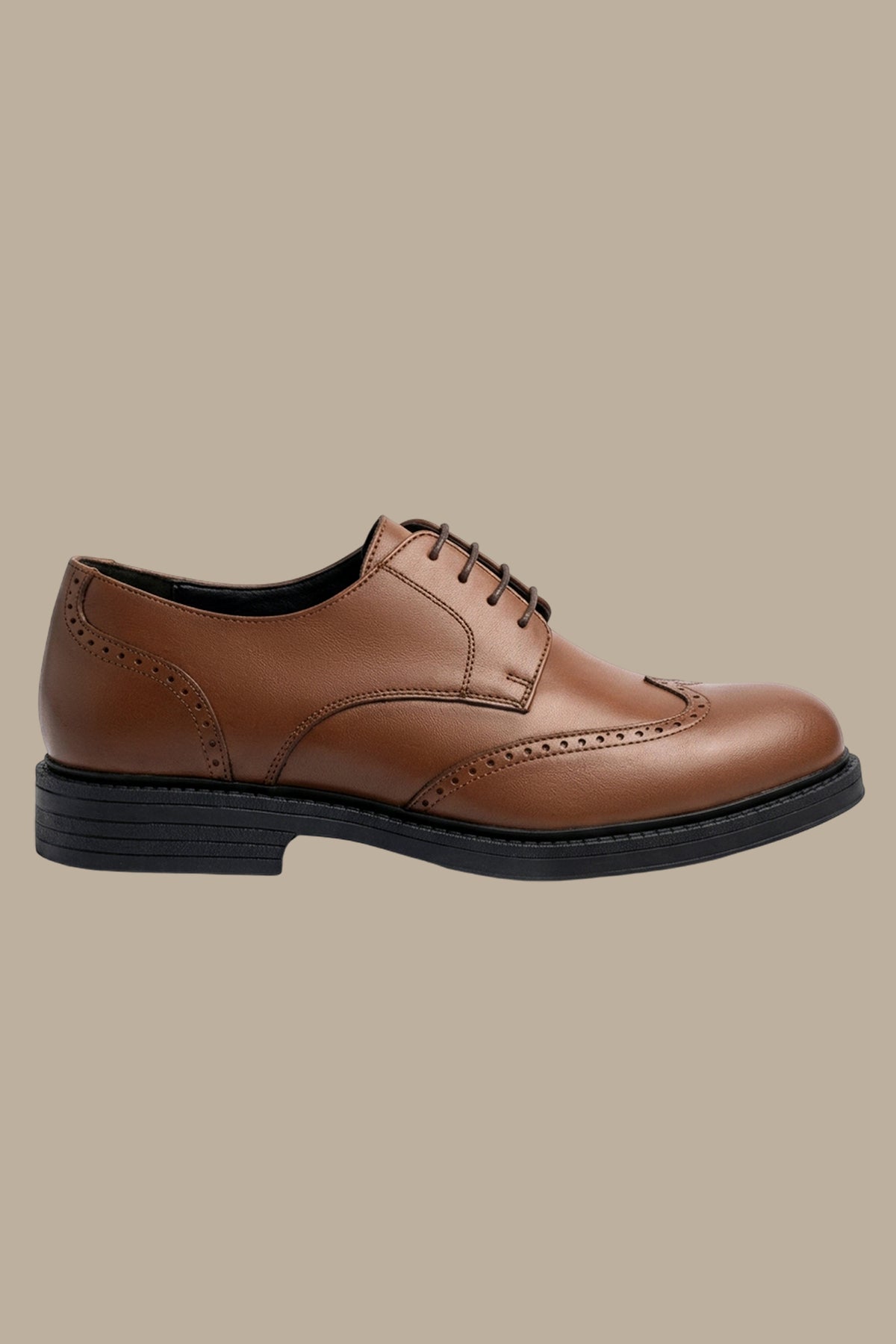 Smart English Real Leather Wingtip Shoes
