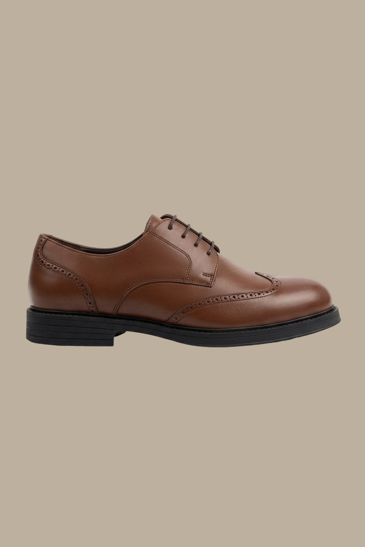 Smart English Real Leather Wingtip Shoes