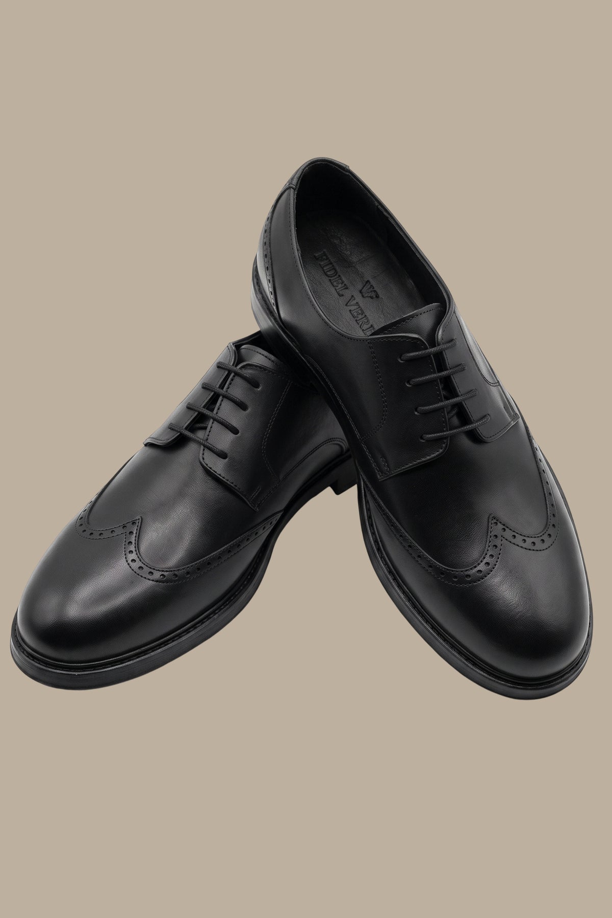 Smart English Real Leather Wingtip Shoes