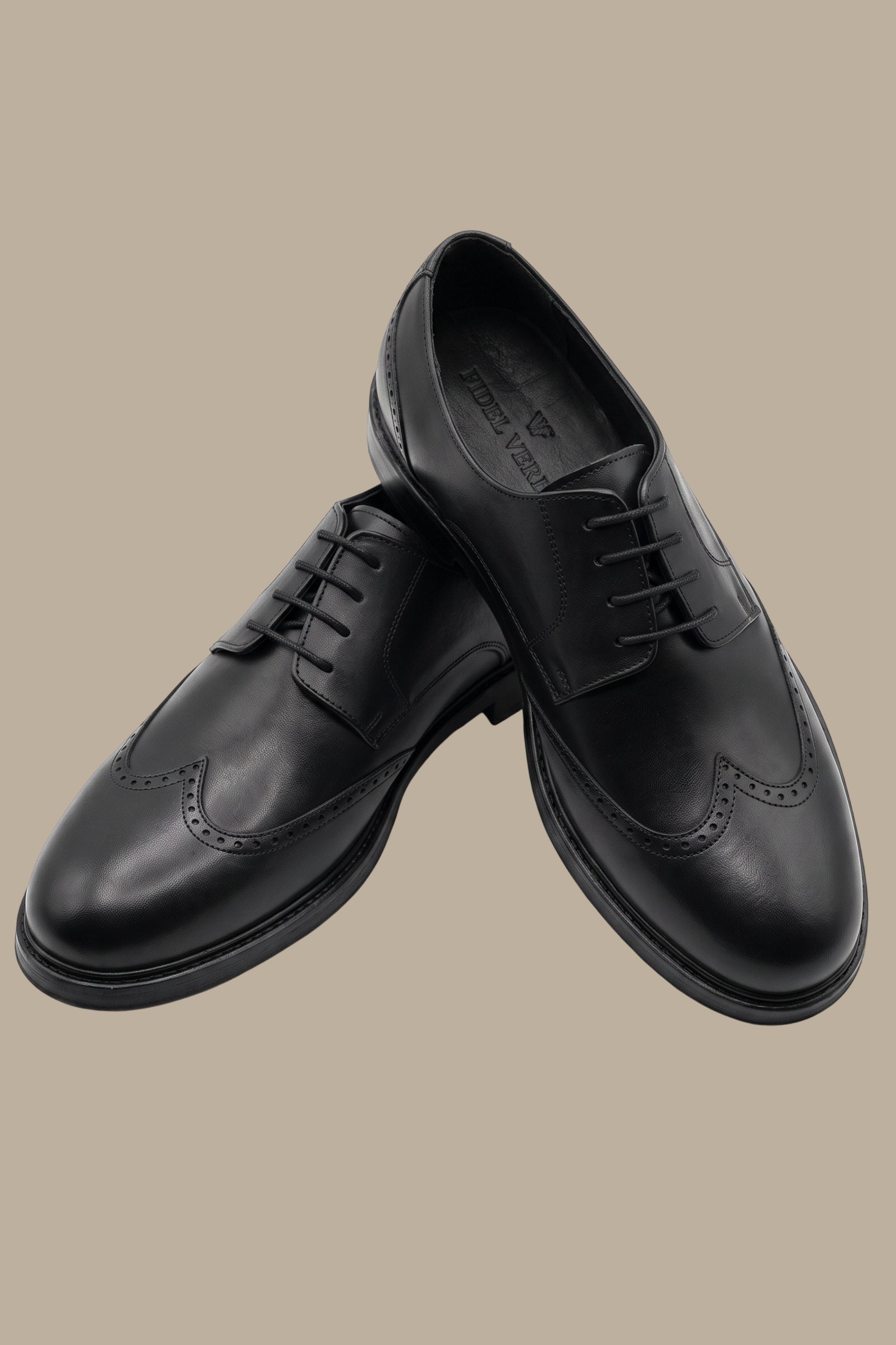 Smart English Real Leather Wingtip Shoes