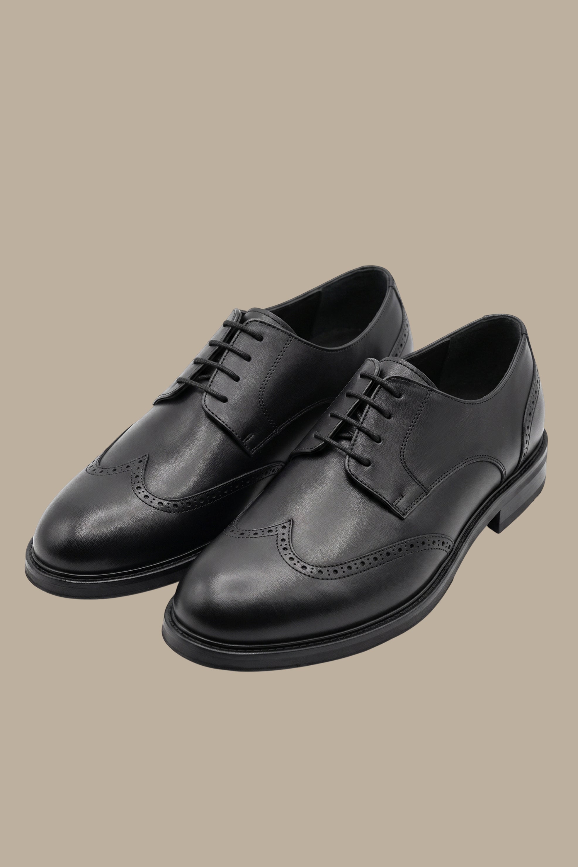 Smart English Real Leather Wingtip Shoes