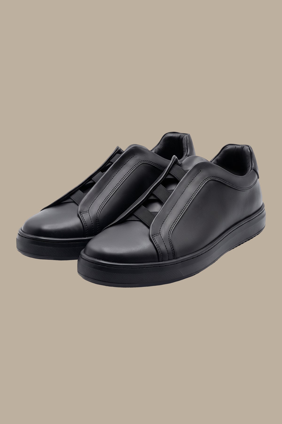 Triple X Lace-Up Sneakers – Real Leather