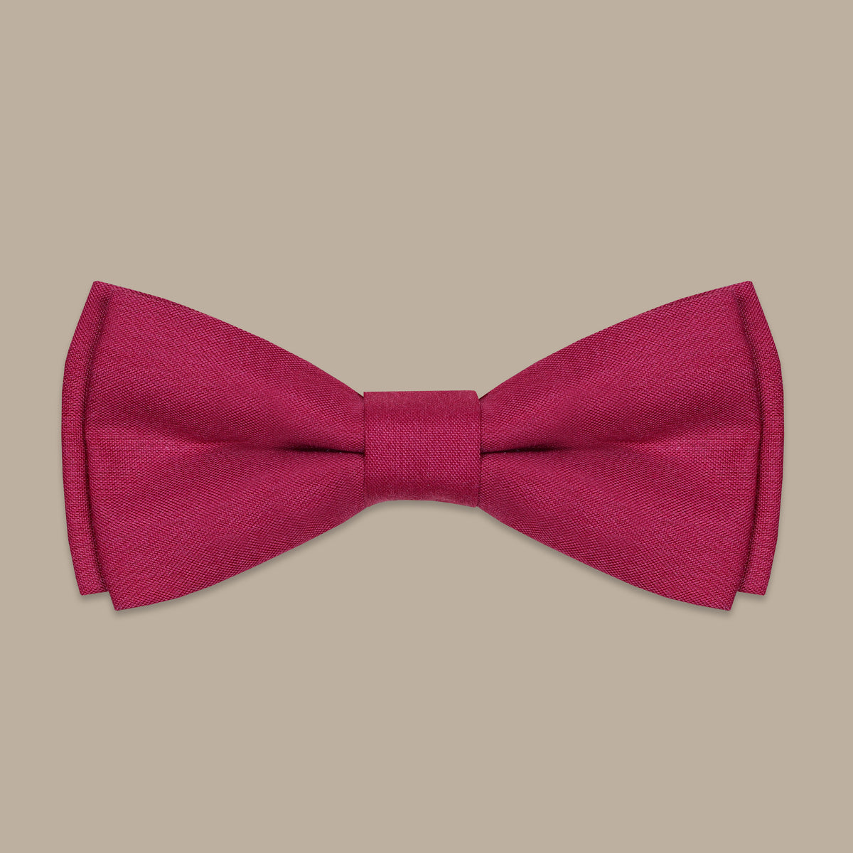 Plain Satin Bowtie in Burgundy