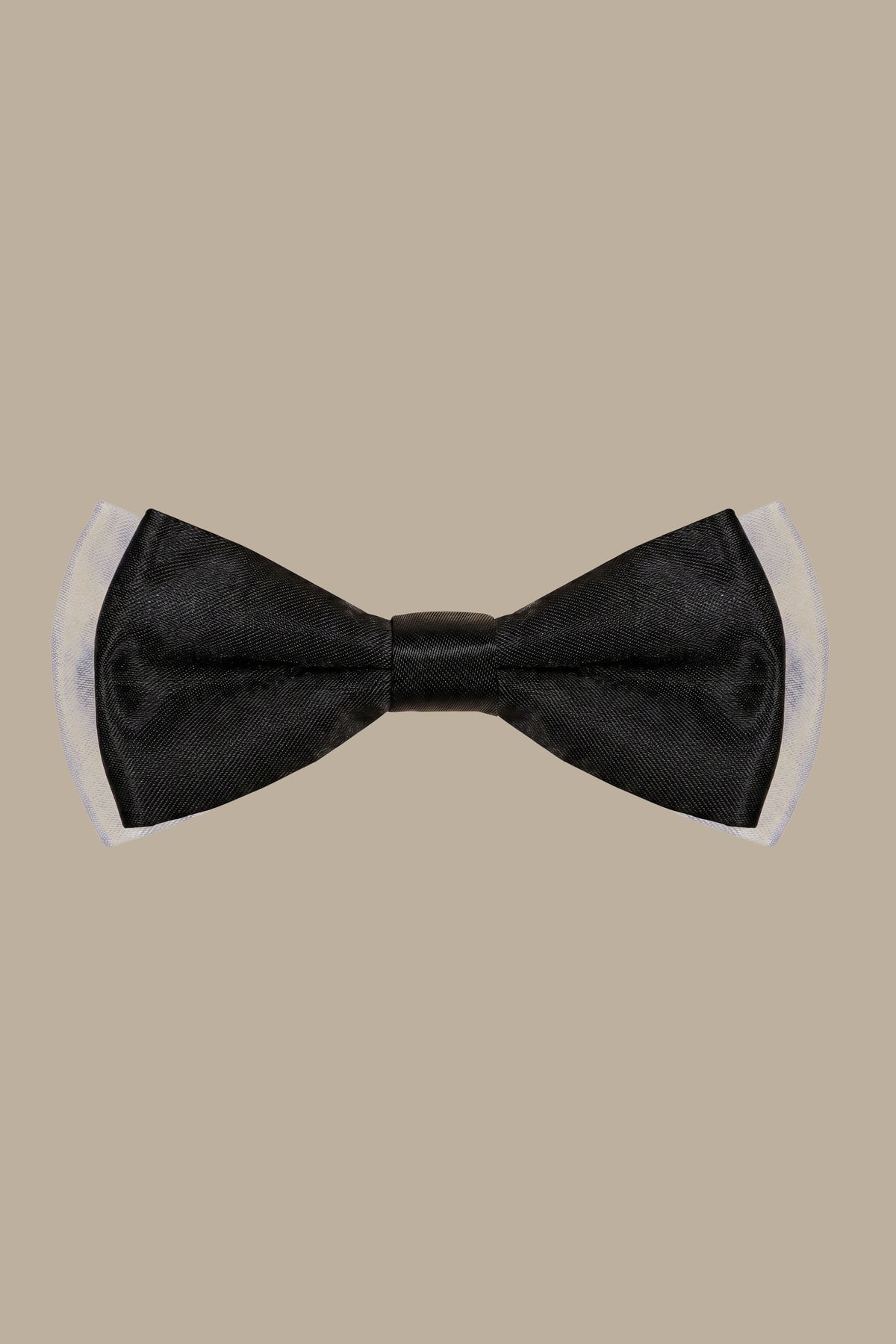 Kids Satin Bowtie in White
