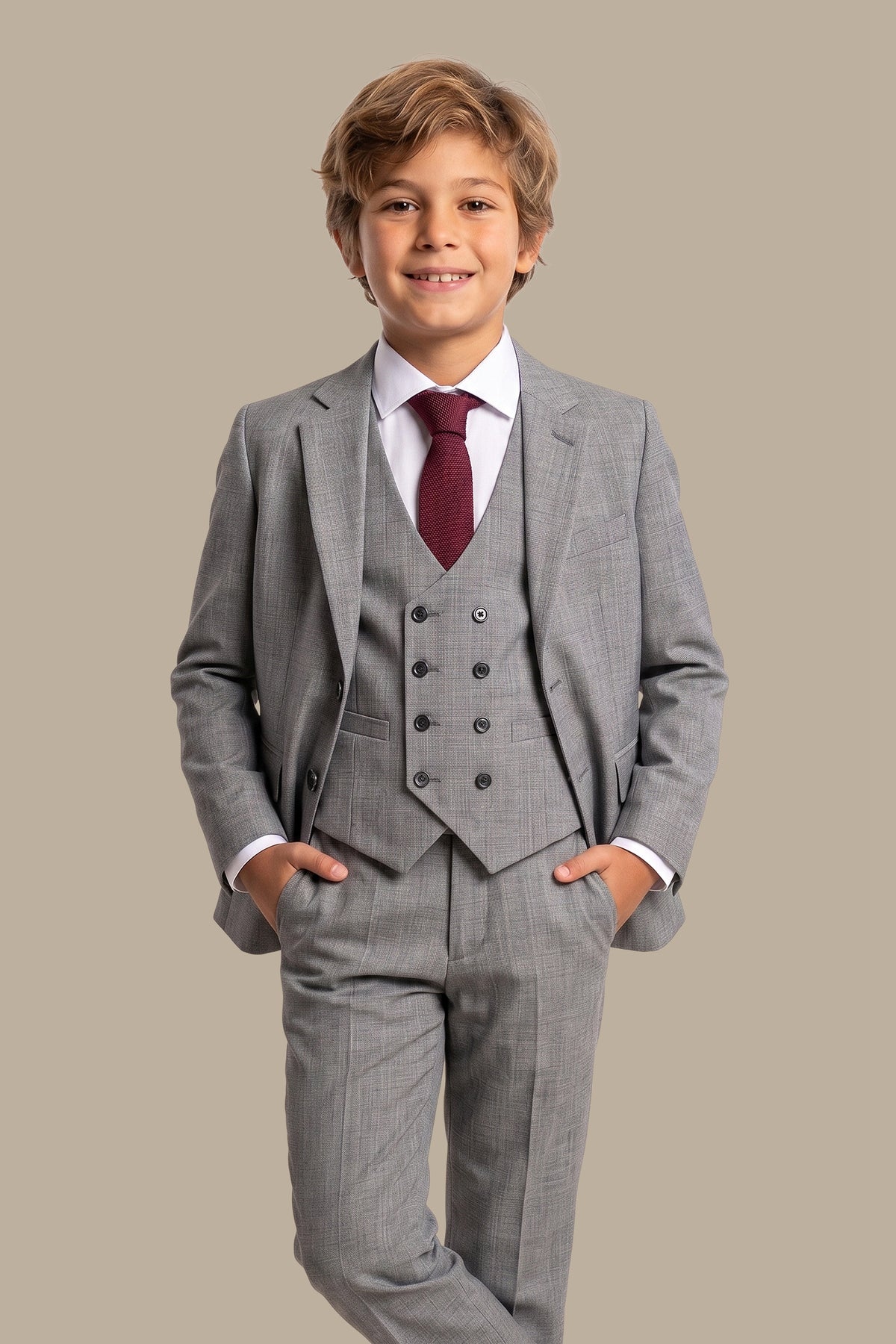 Suit Kids Fil a fil 3 pcs set Grey