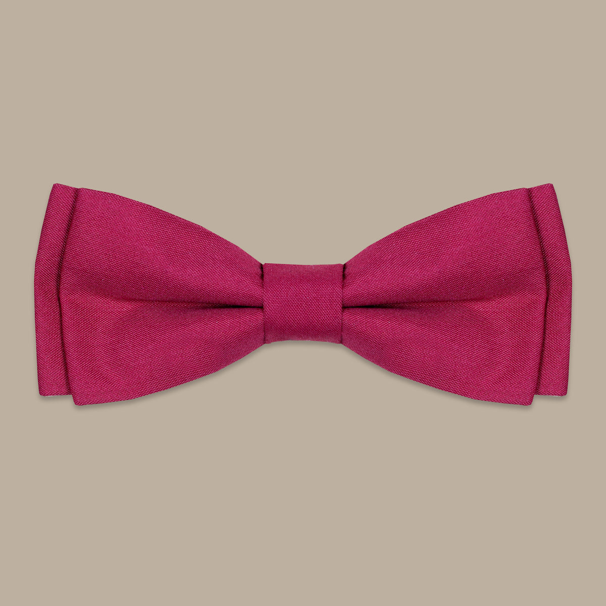 Kids Basic Satin Bowtie in Burgundy