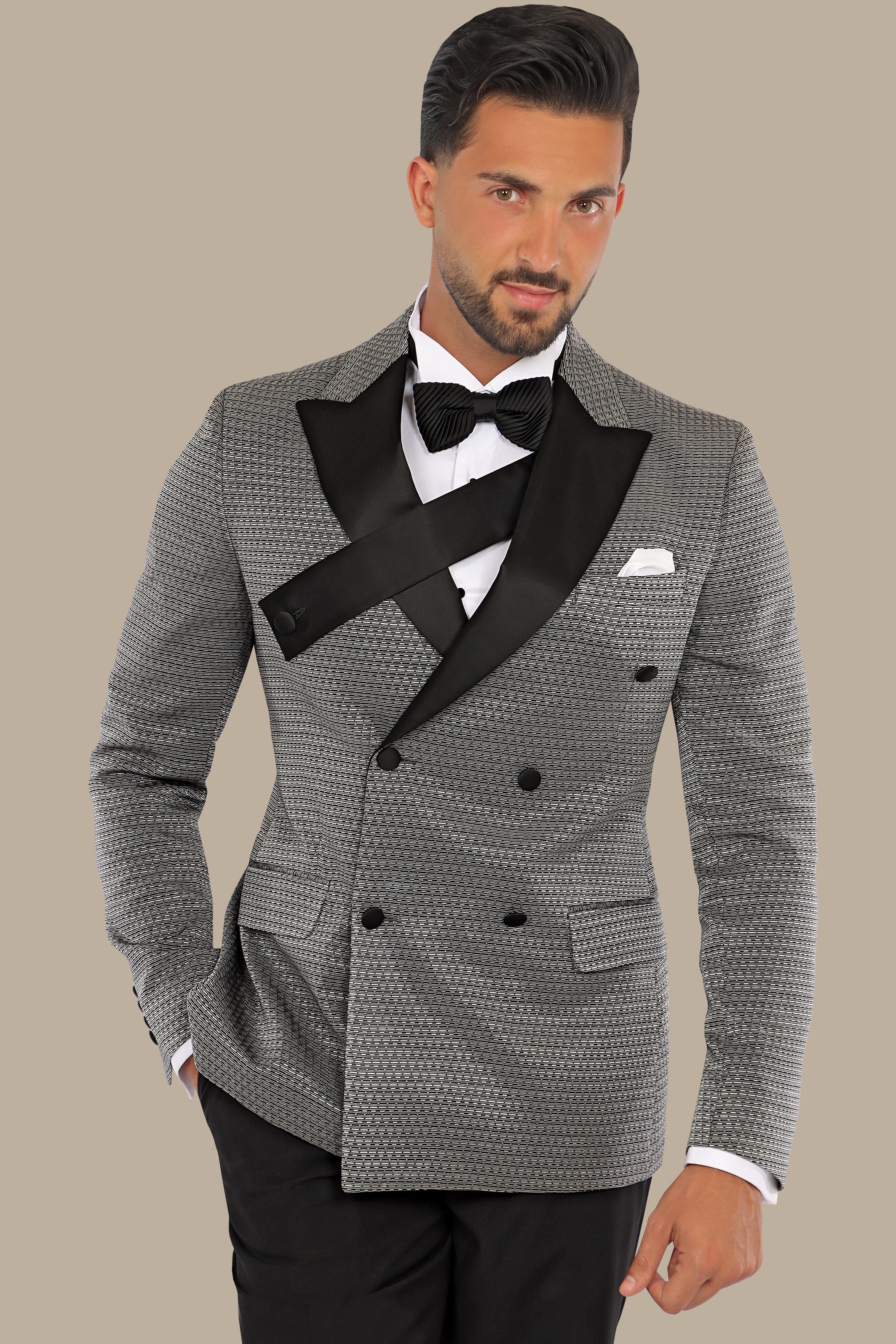 Silver Signature: Tuxedo FV Collection with Chest Belt Detail