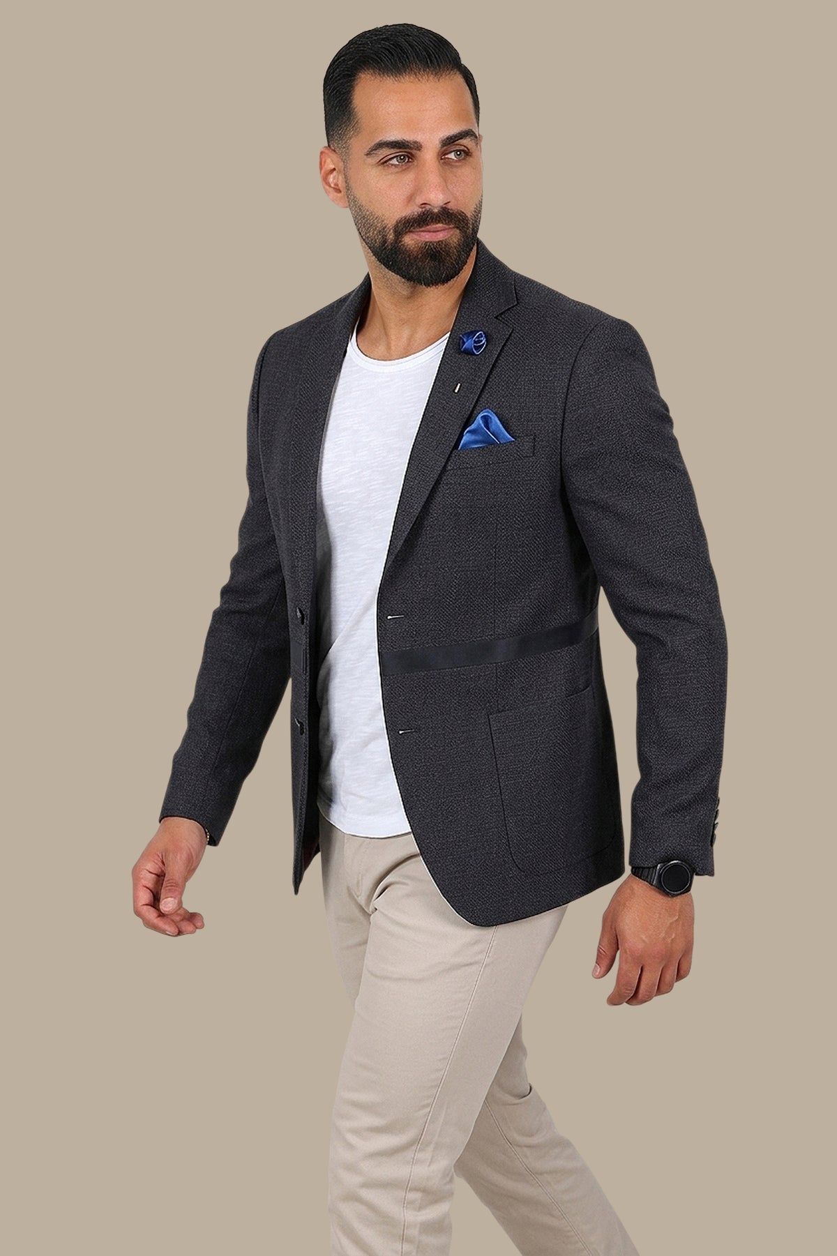 Architectural Opulence: Blazer FV Special Structure Satin Layer