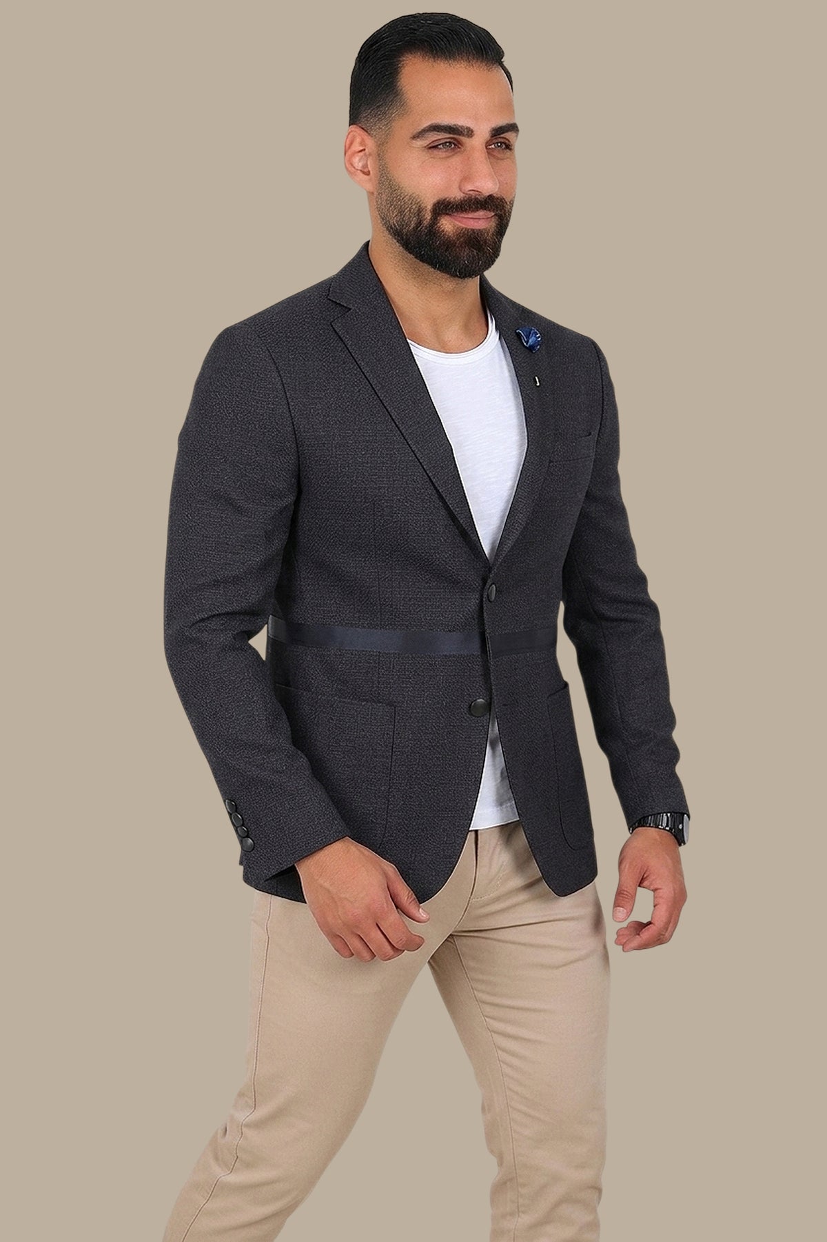 Architectural Opulence: Blazer FV Special Structure Satin Layer