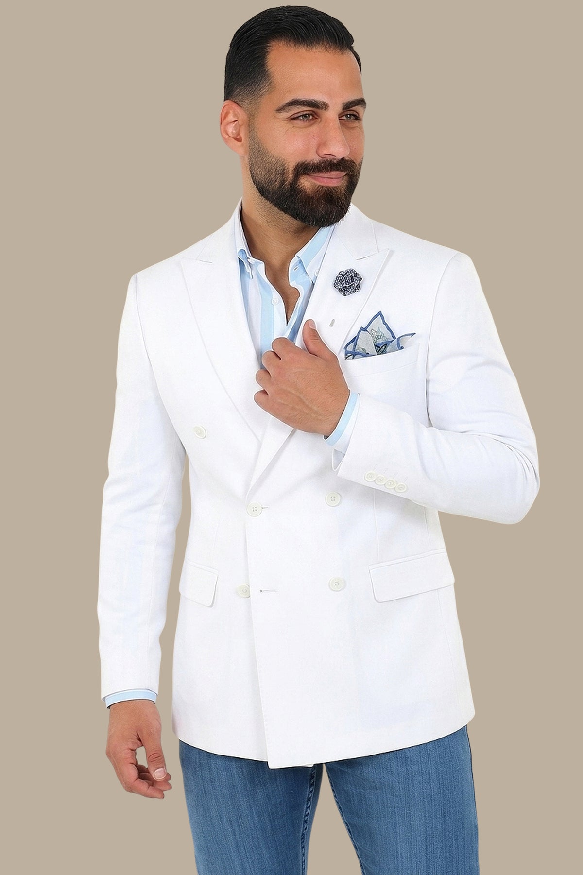 Pure Chic: Classic White Blazer
