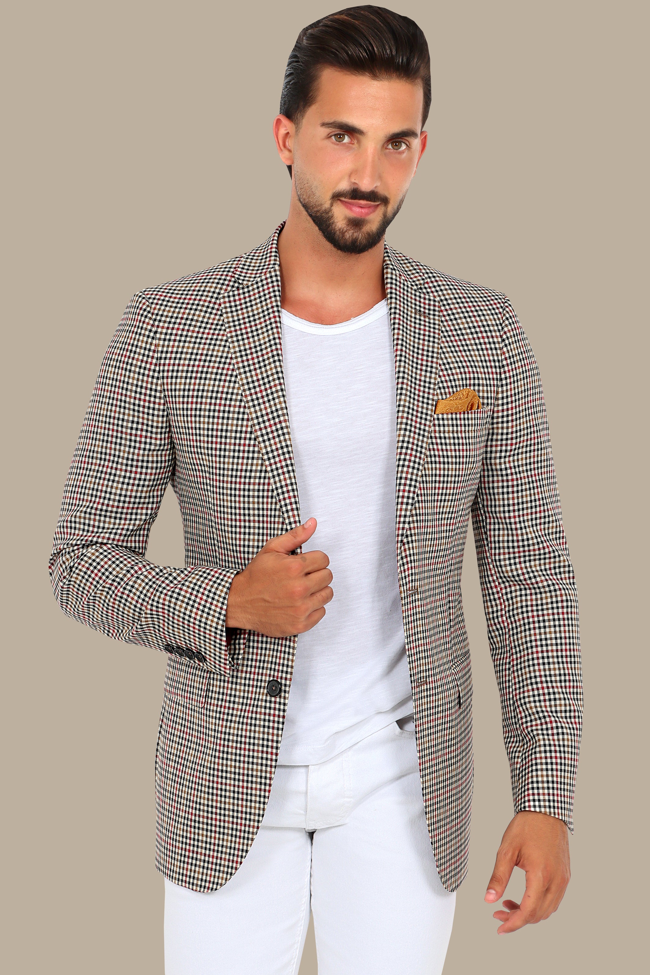 FV Special Collection Printed Squared Blazer