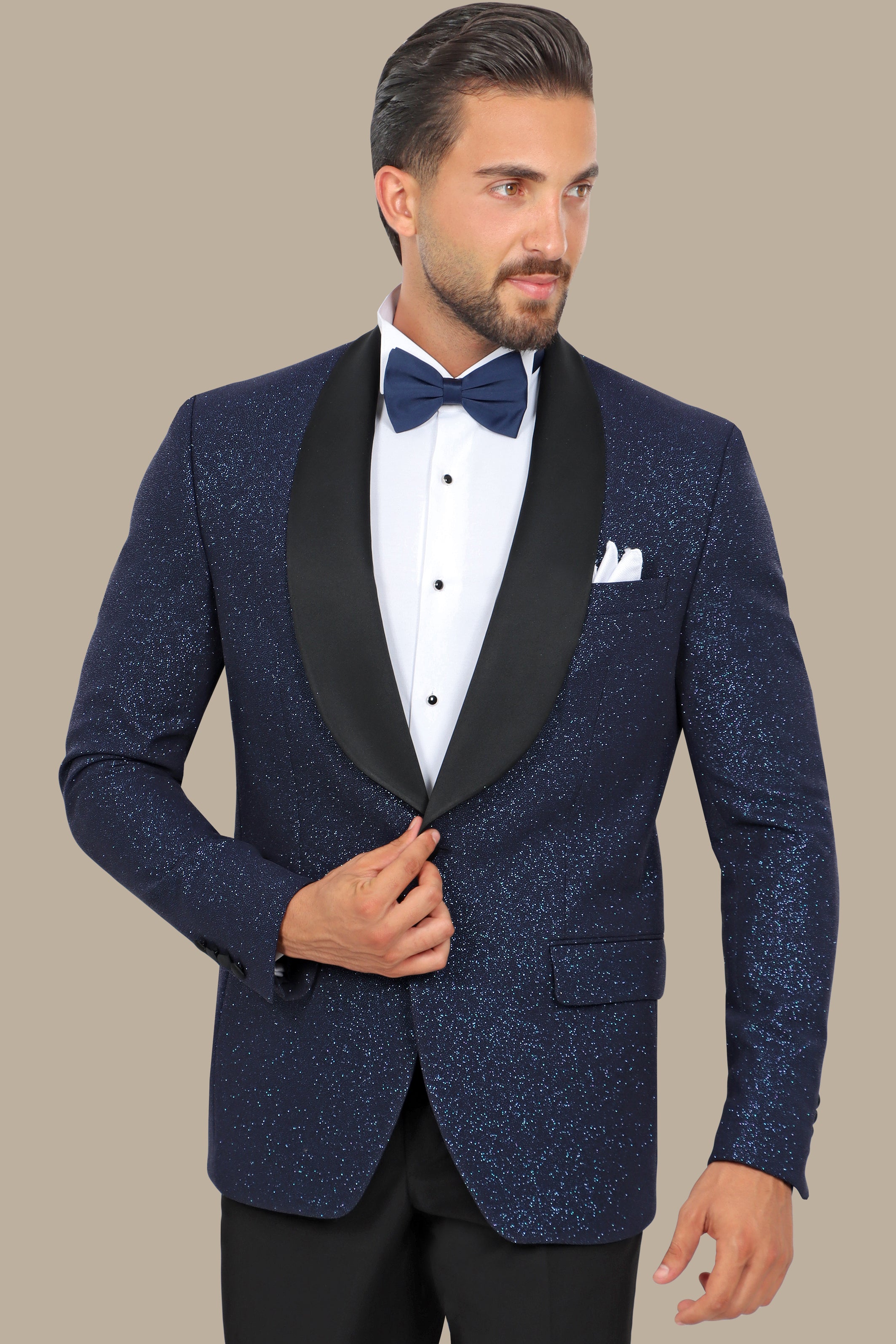 Navy Glitter Colchale Tuxedo FV Special Collection