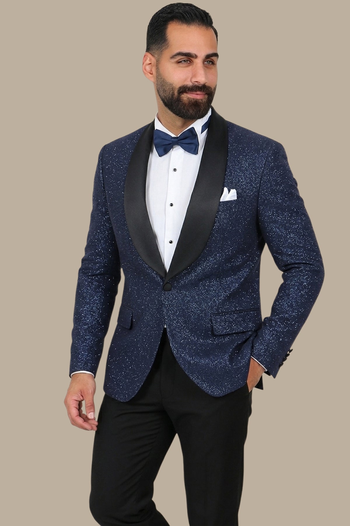 Navy Glitter Colchale Tuxedo FV Special Collection