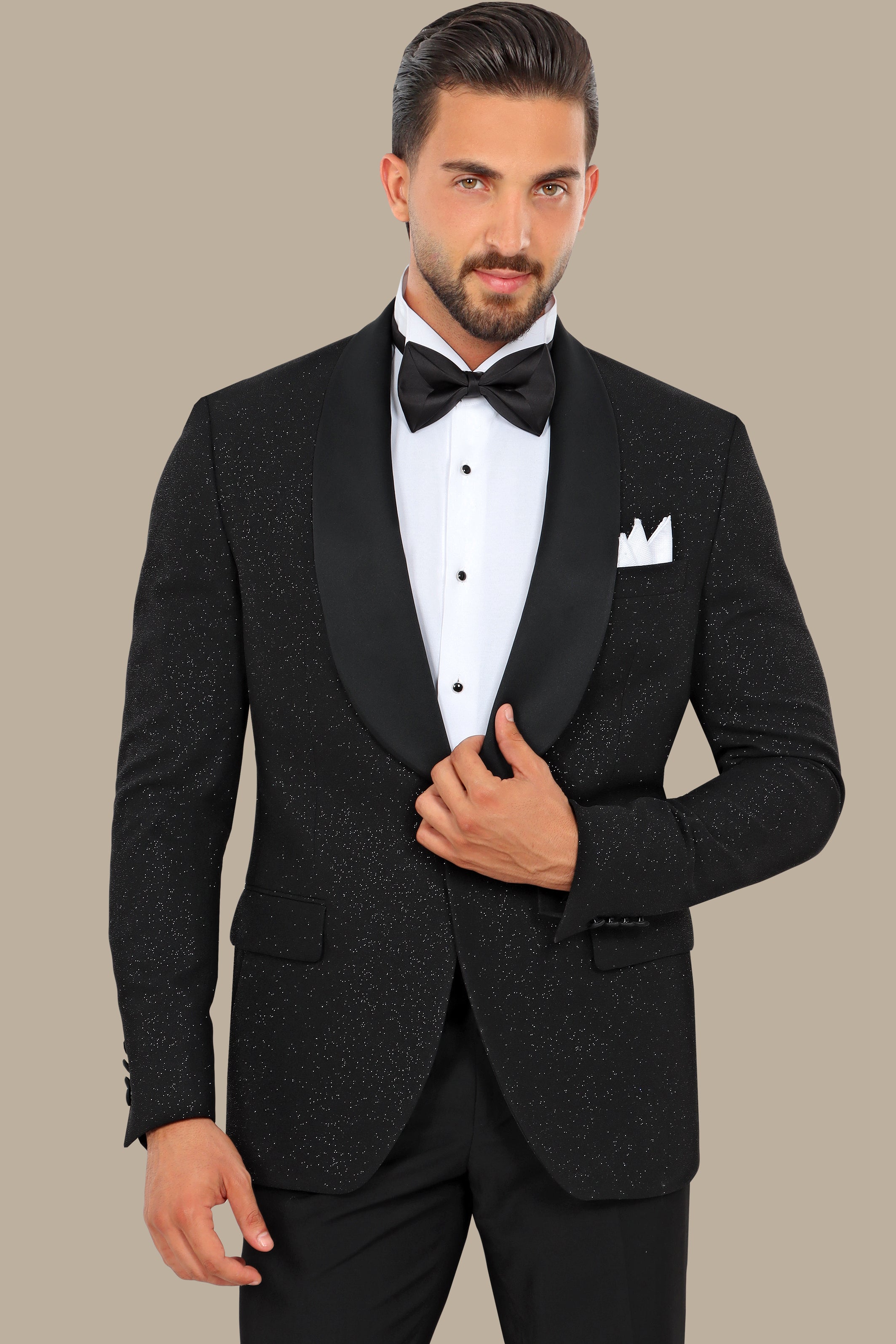 Black Glitter Colchale Tuxedo Fv special collection