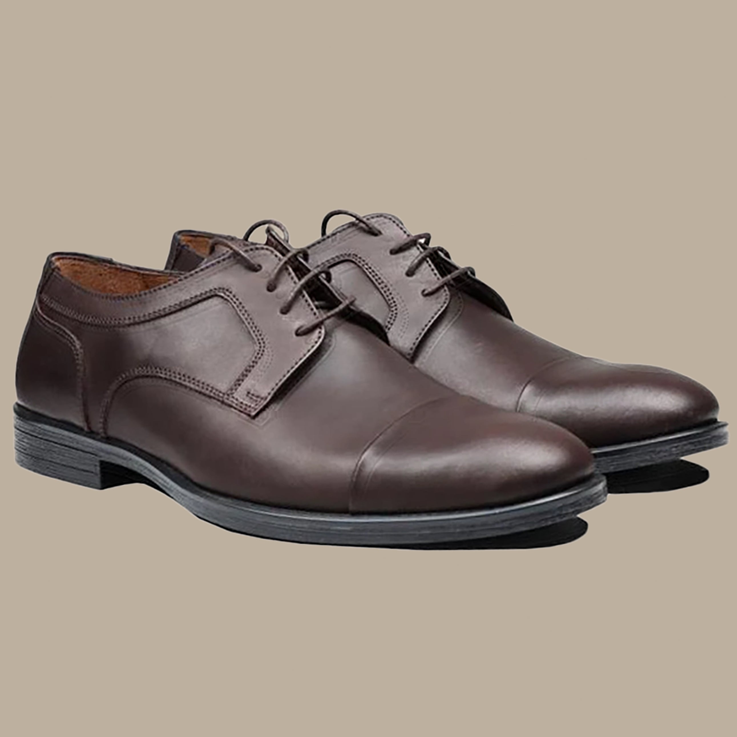 Brown Basic Oxford Shoes