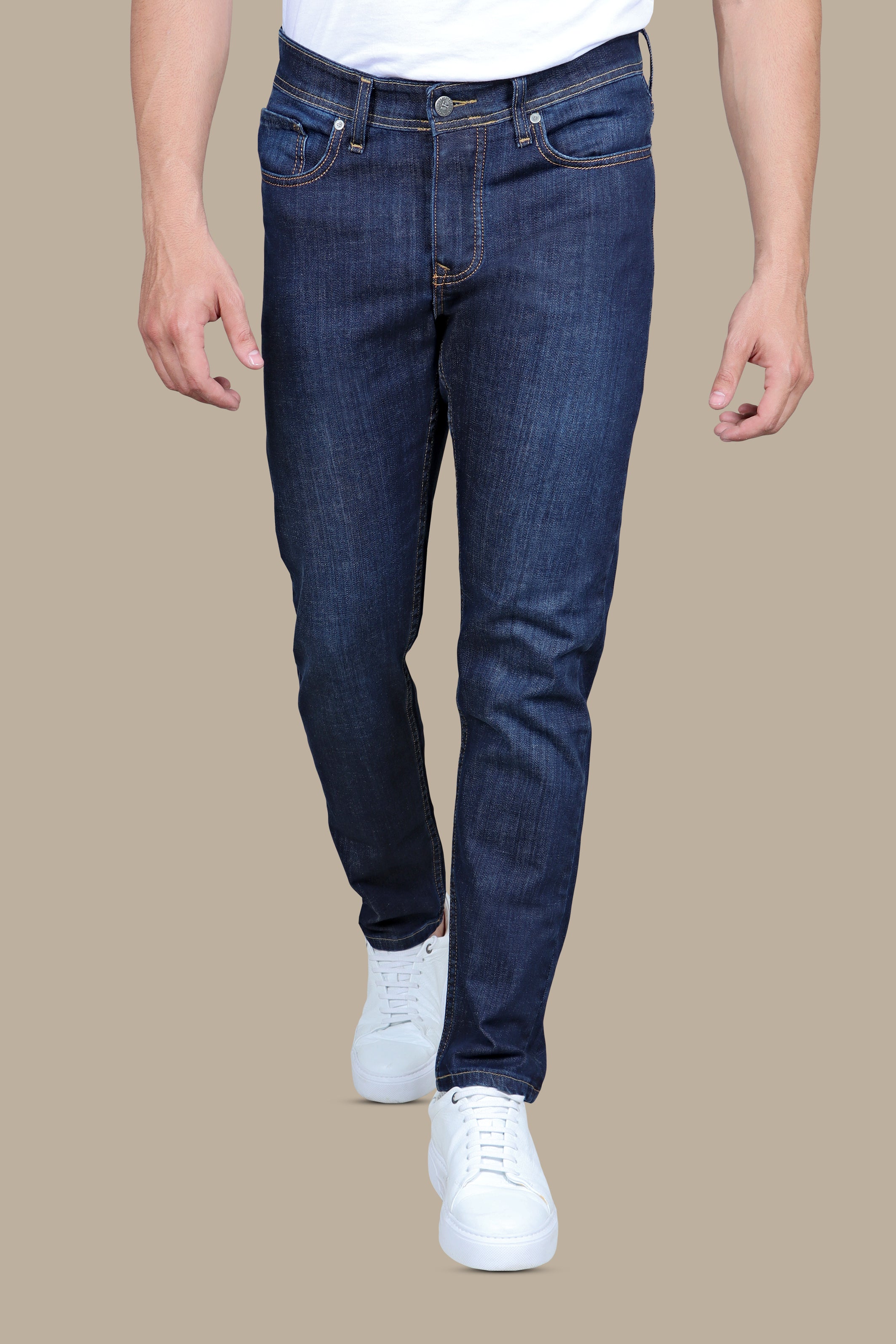 Essential Elegance: Dark Navy Slim Fit Jeans