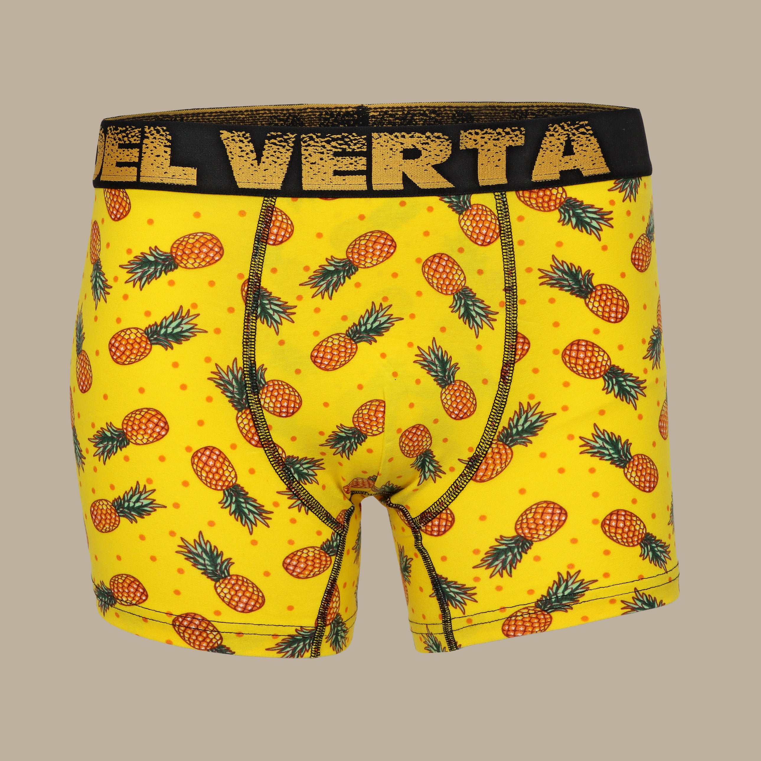 Pineapple Vibes: Fidel Verta Men's Printed Boxers