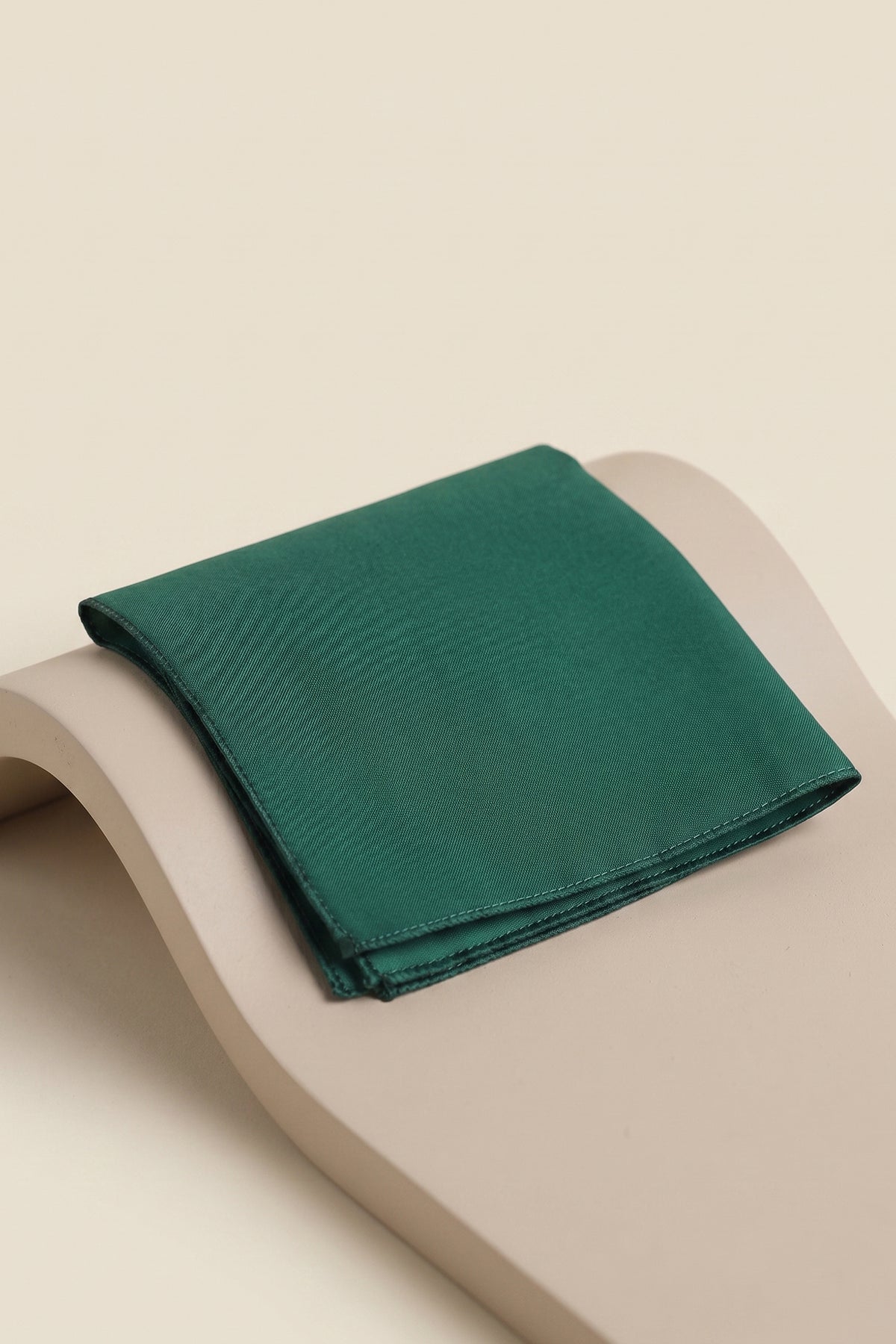 Green Satin Pocket Square