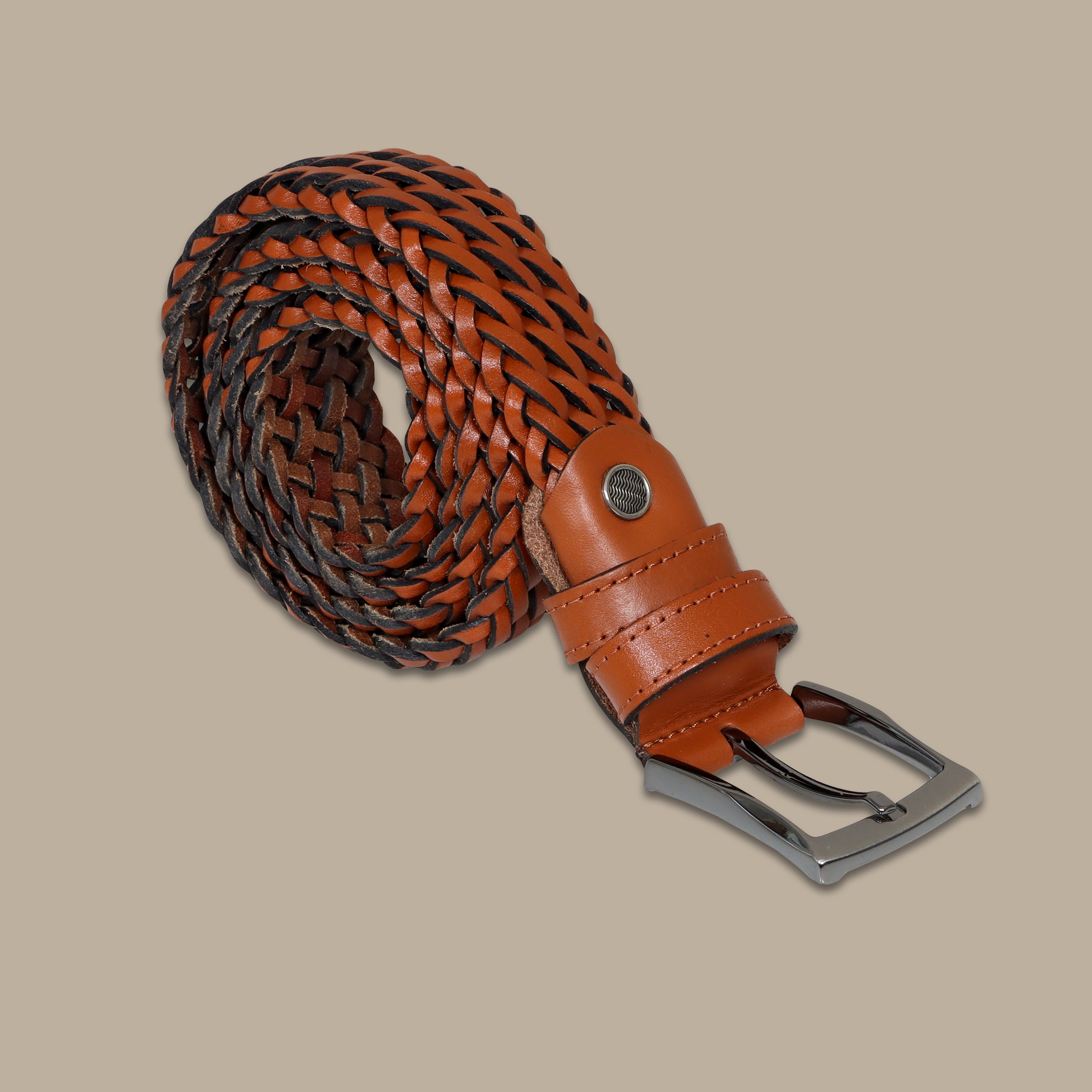 Havana Heritage: Plain Braided Leather Belt