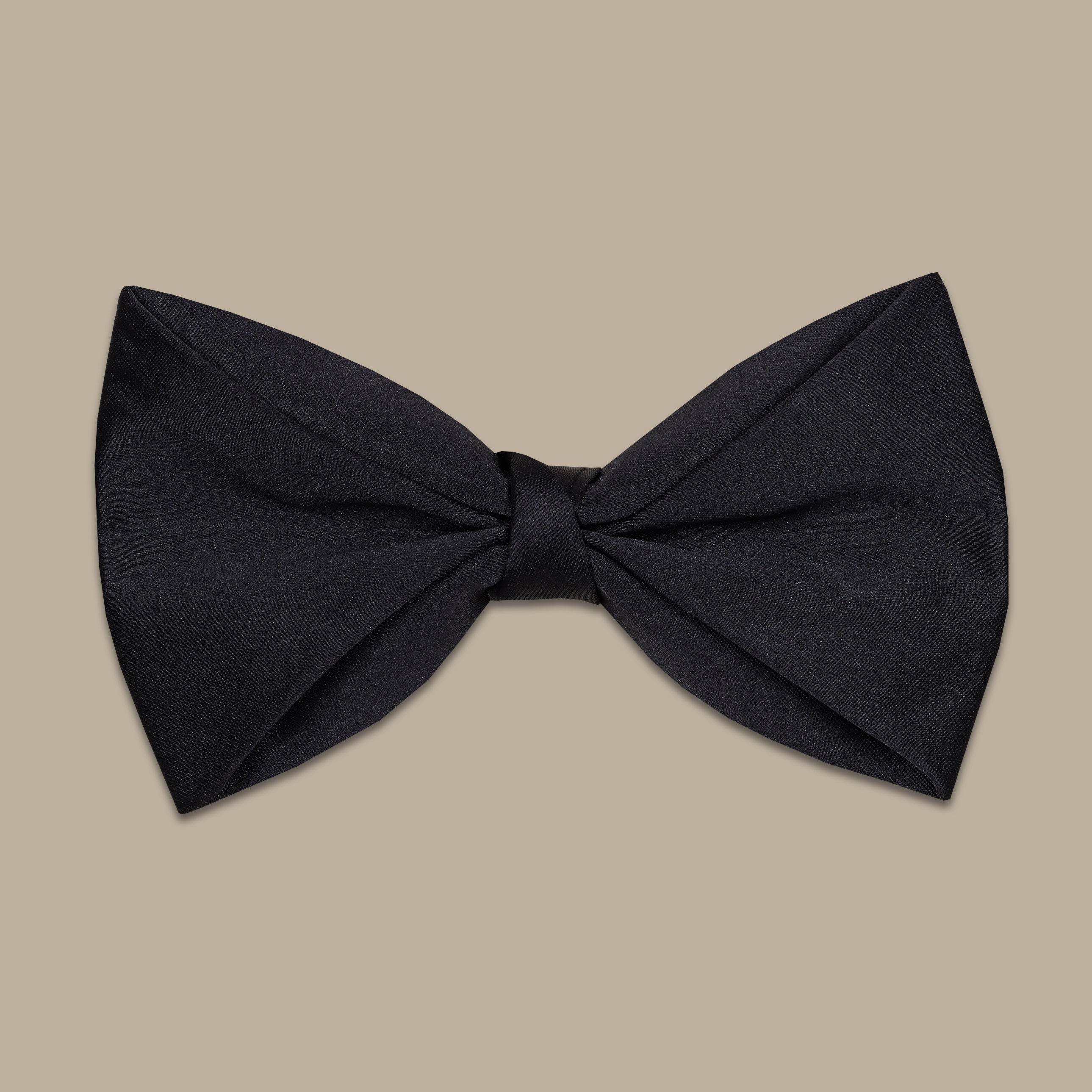 Detailed Black Bowtie Double Layered