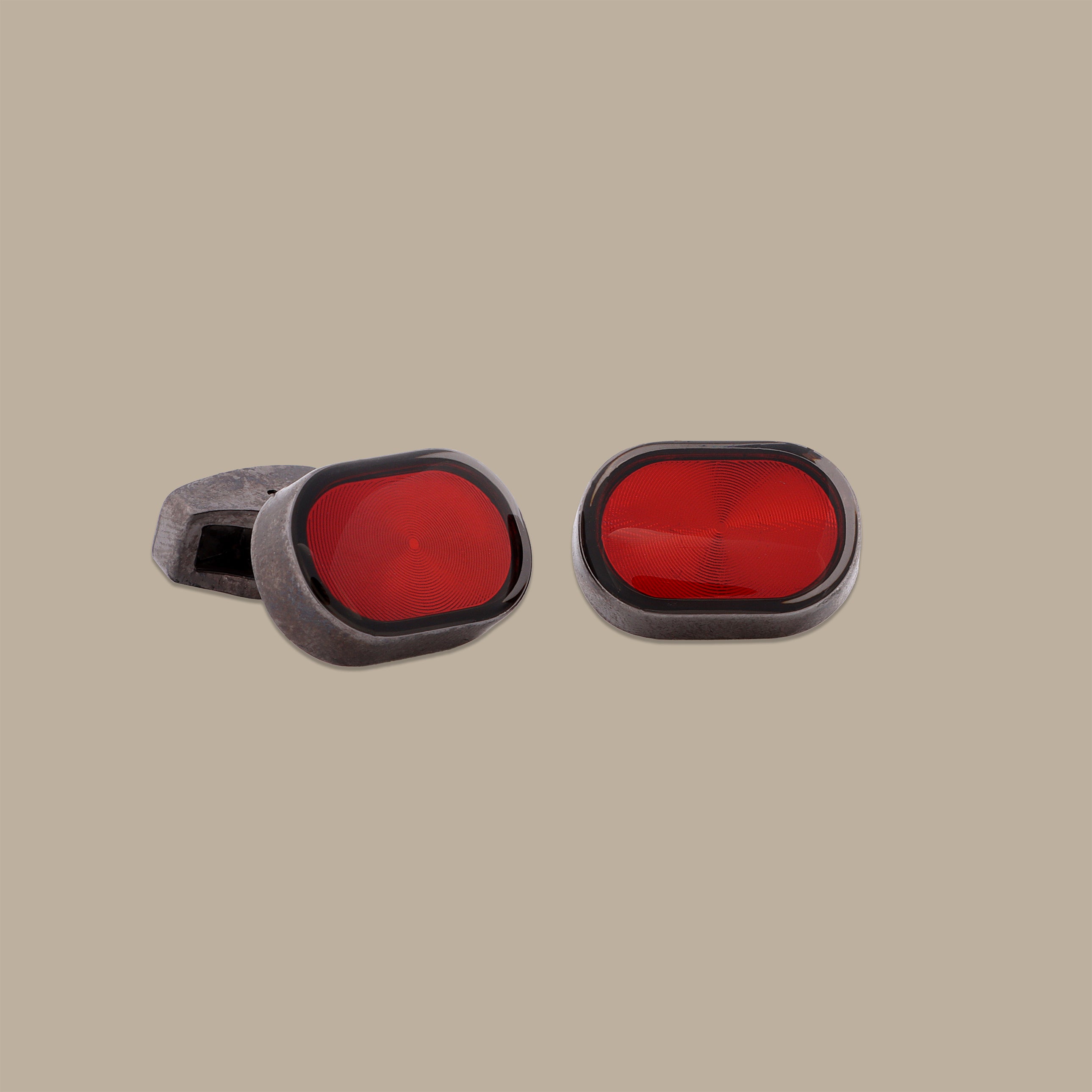 Oval Brick Cufflinks