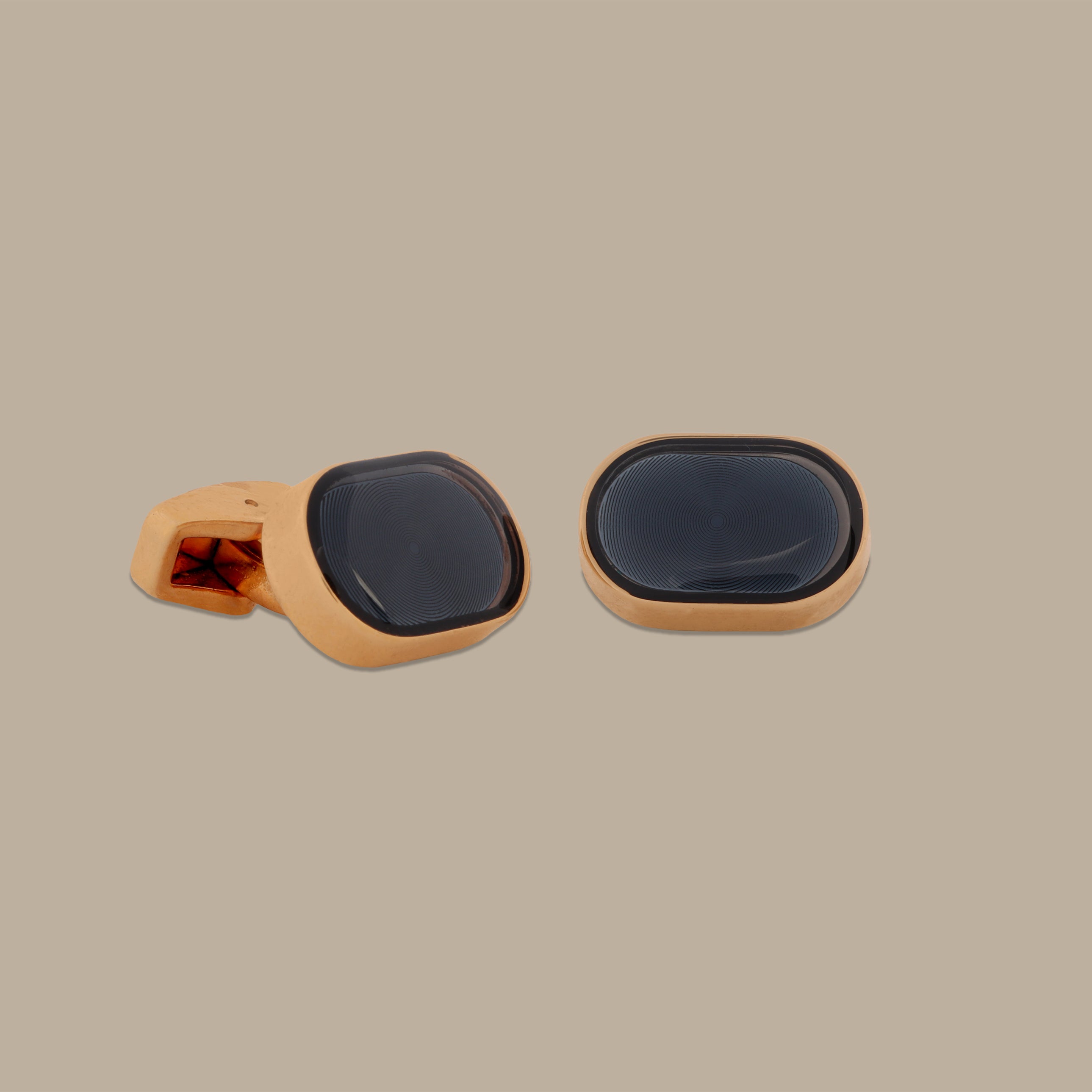 Oval Gold Cufflinks