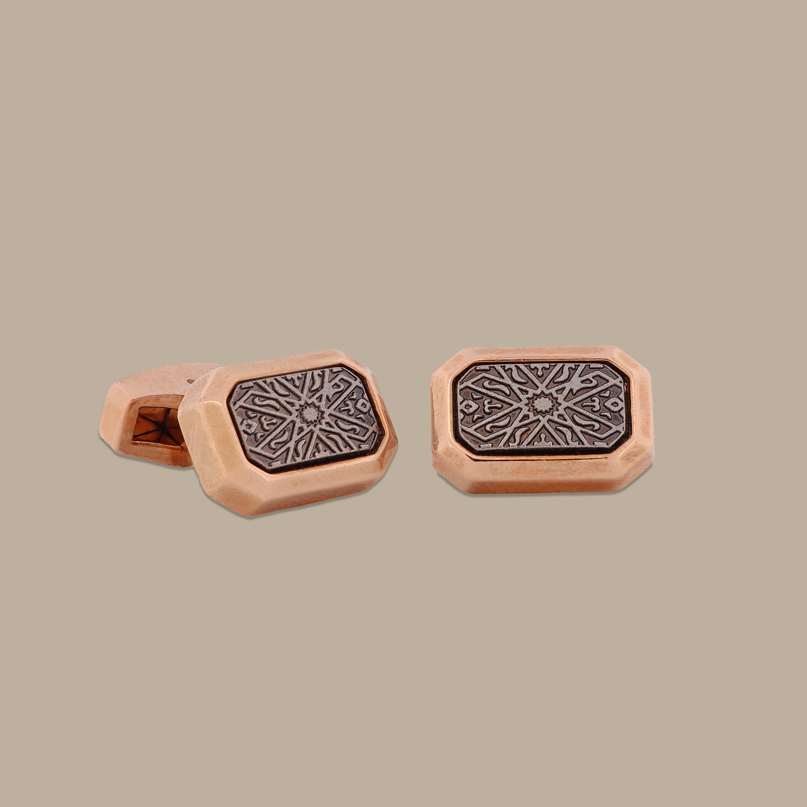 Gold Rectangle Cufflinks