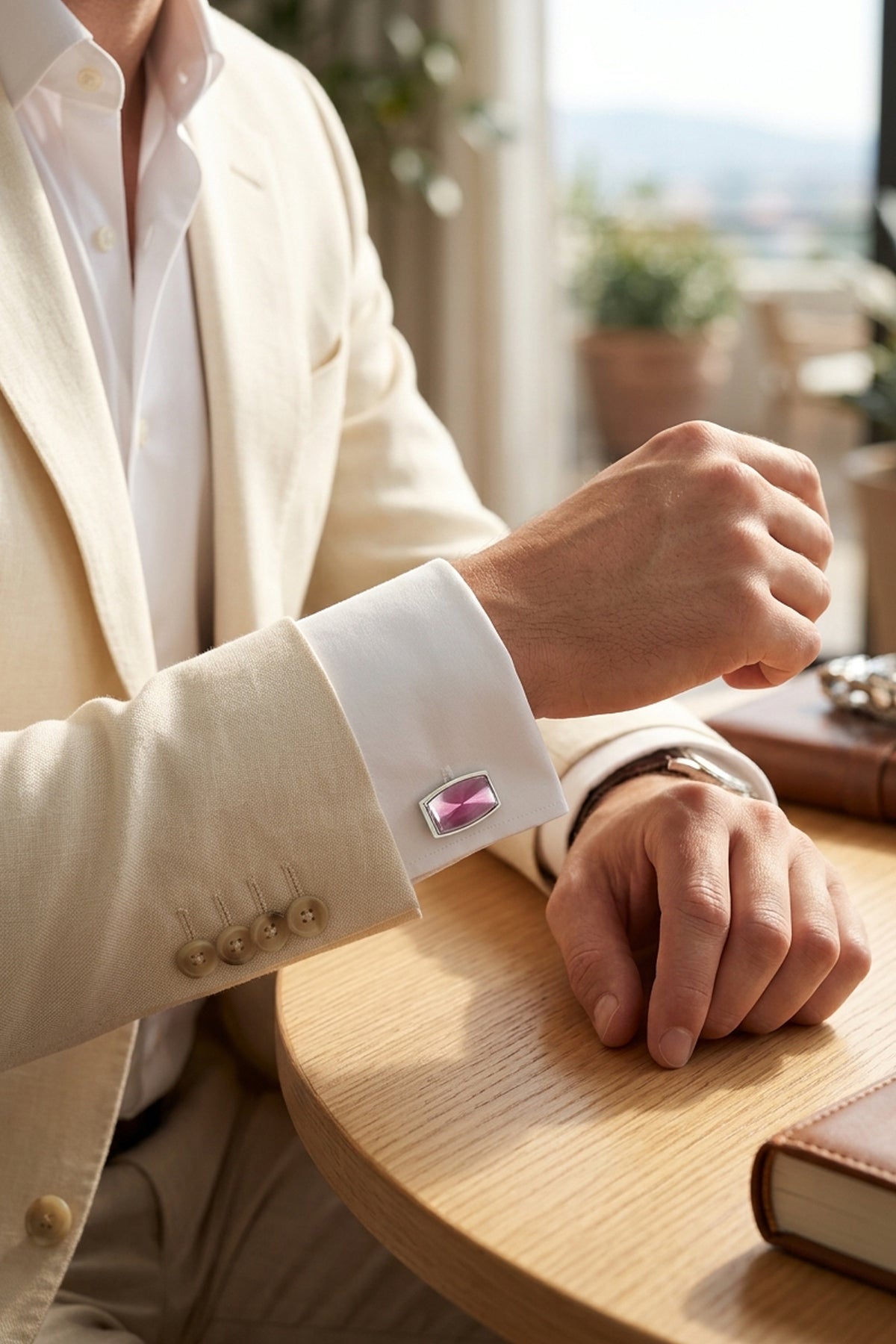 Silver Rectangle Cufflinks