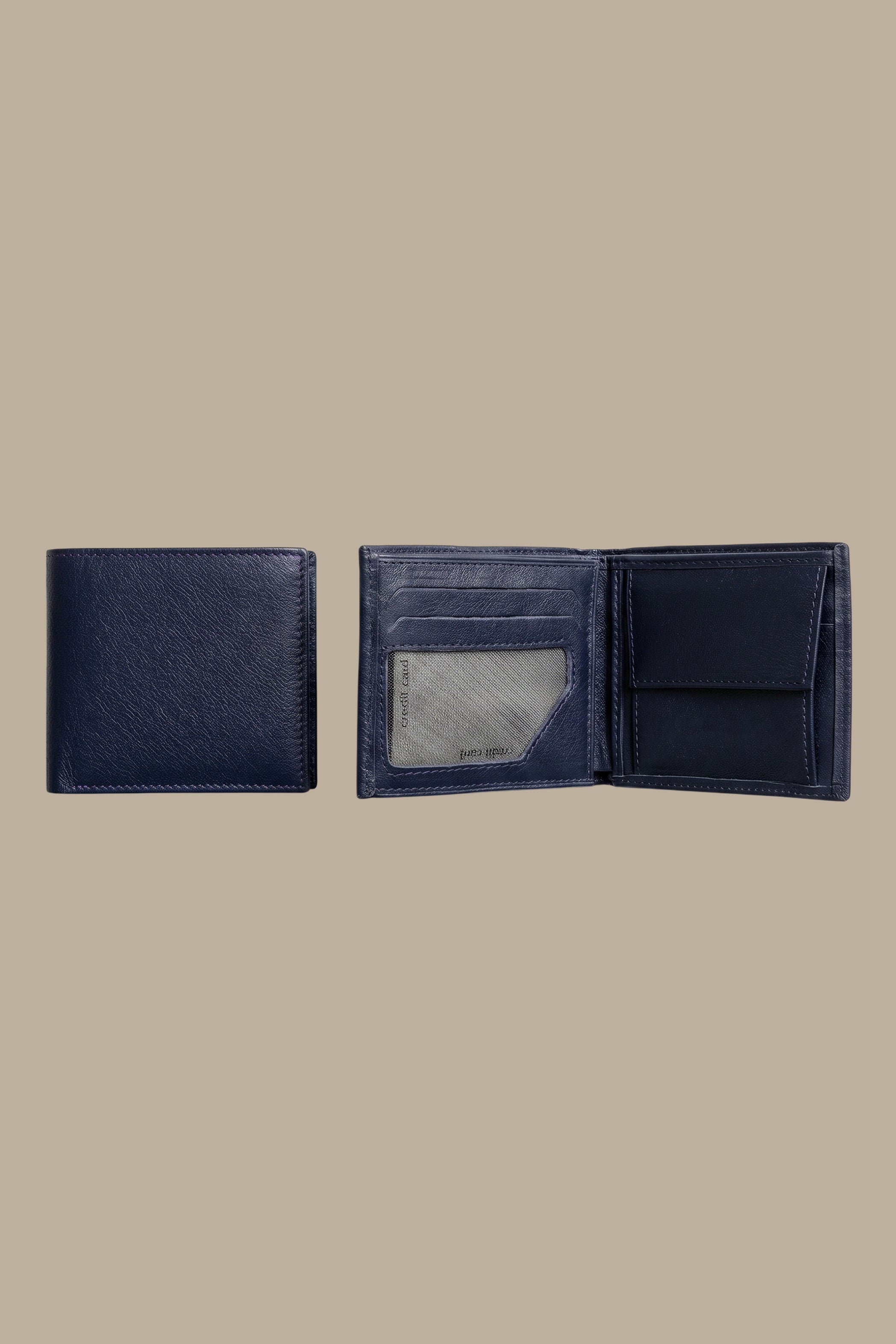 Navy Classic: Structured Wallet