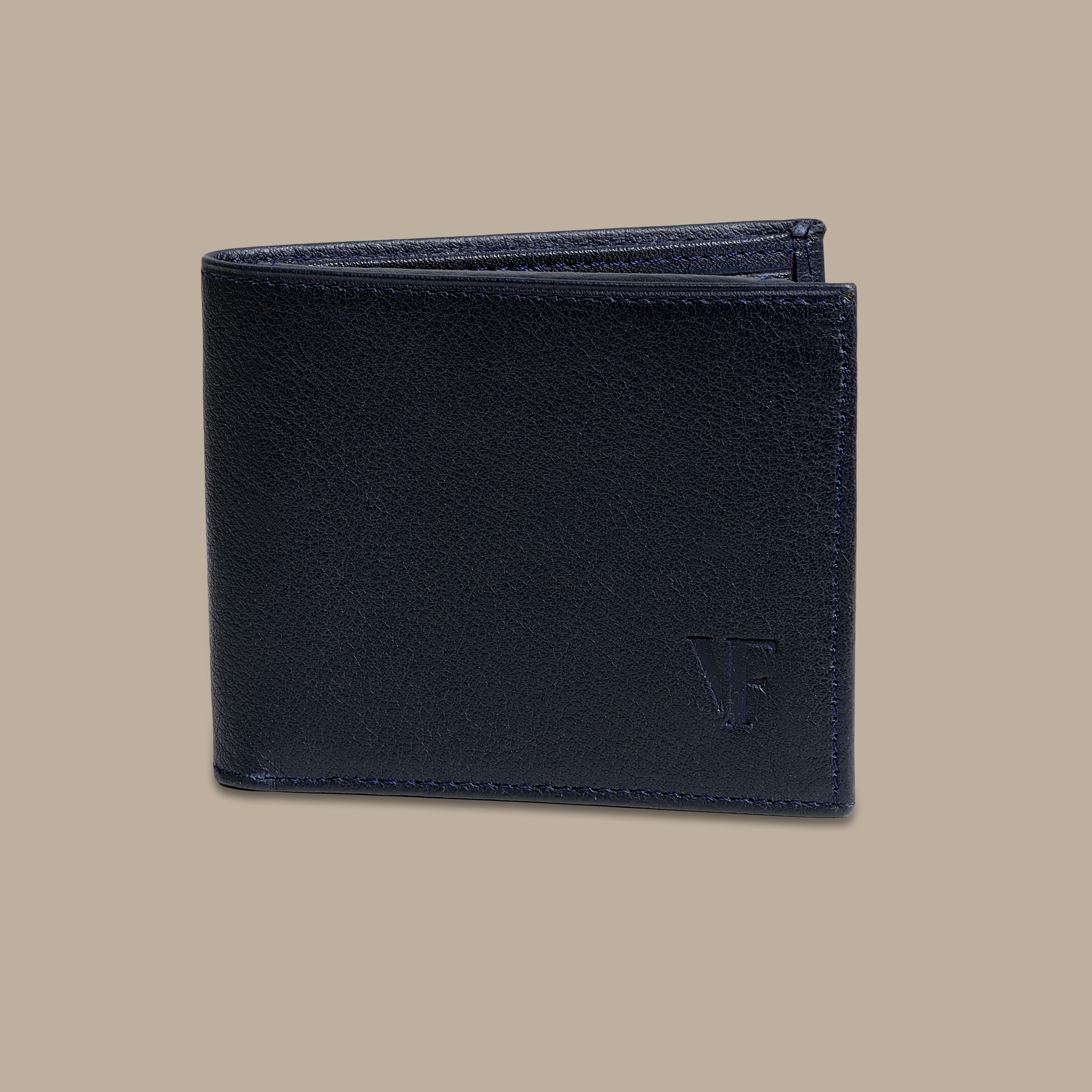 Nautical Sophistication: Navy Structured Wallet