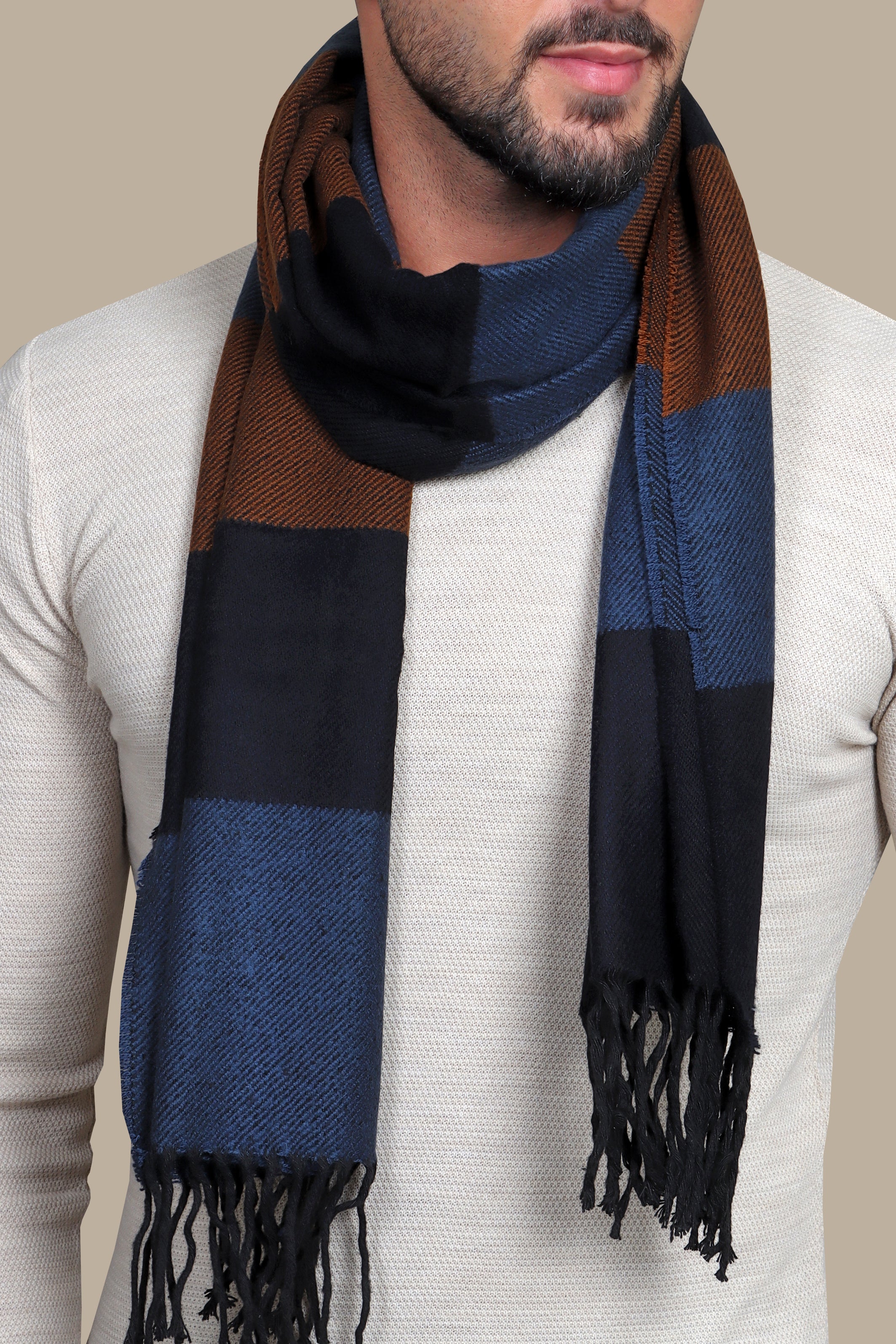 Twill Symphony: Multicolored Wool Layers of Elegance