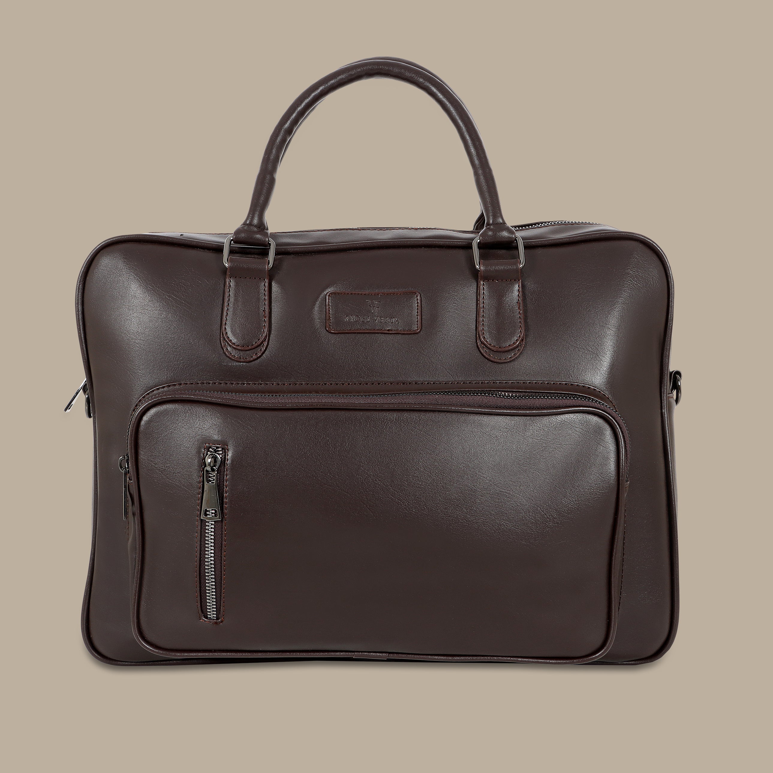 Classic Brown Leather Laptop Bag: Timeless & Functional