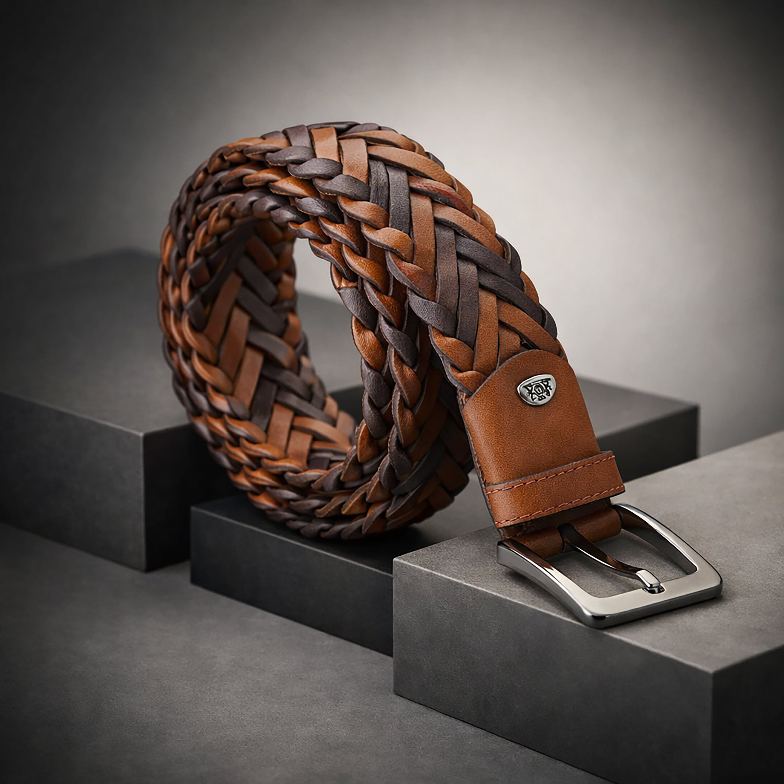Belt Leather braided