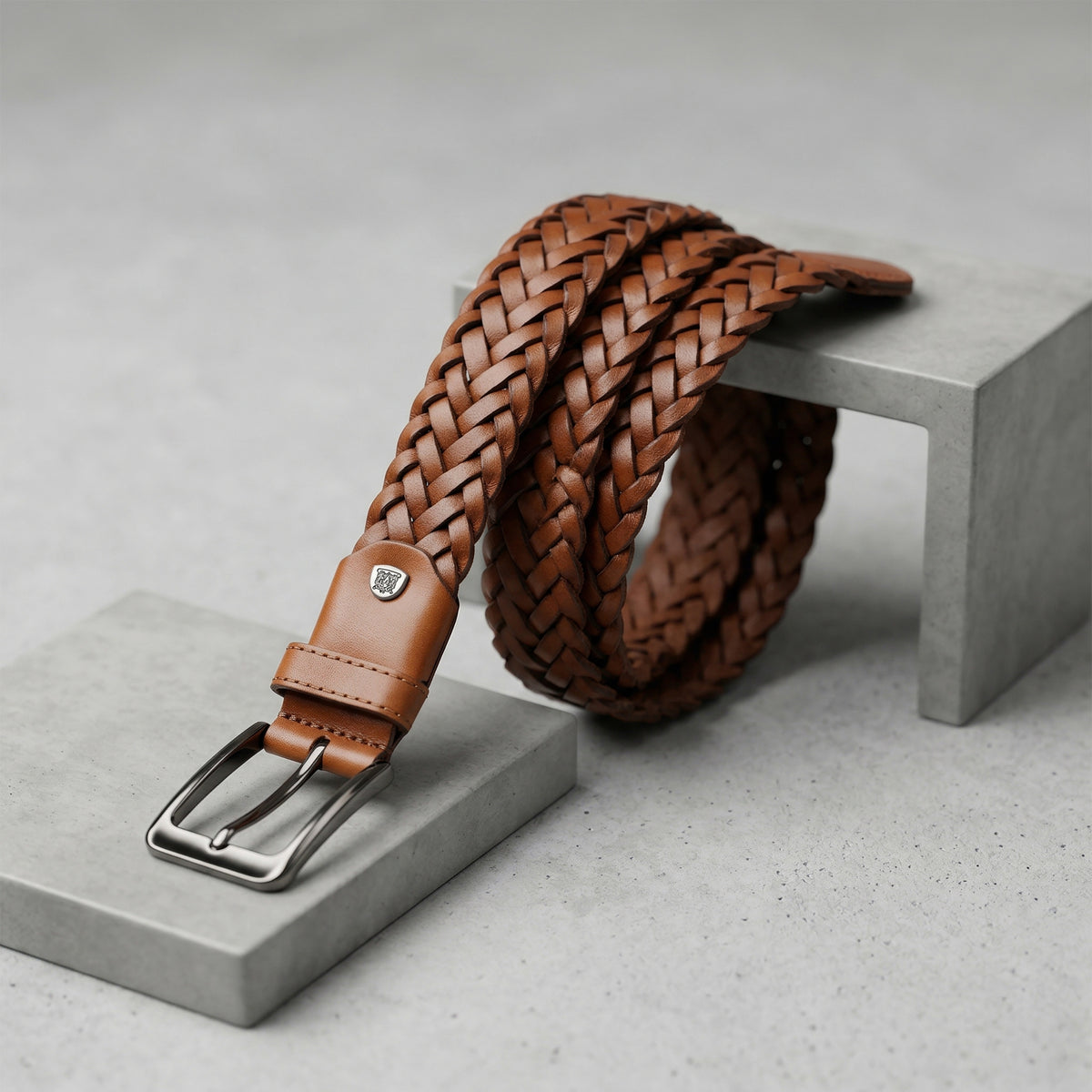 Havan Weave: Plain Braided Leather Belt