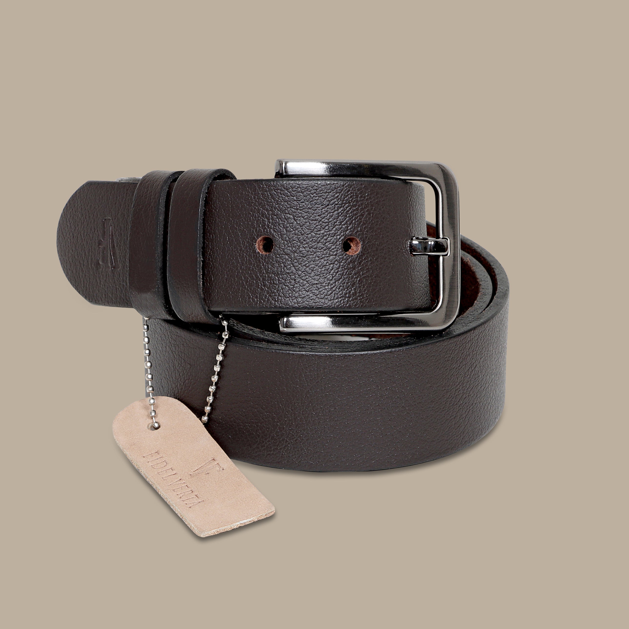 Brown Casual Plain Belt: Everyday Comfort