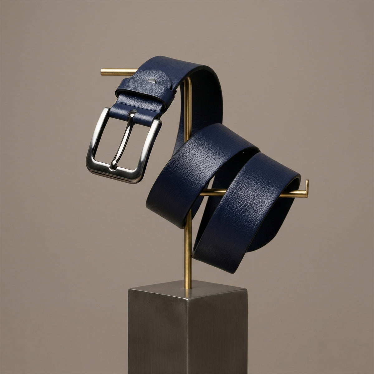 Navy Casual Plain Belt: Versatile Comfort