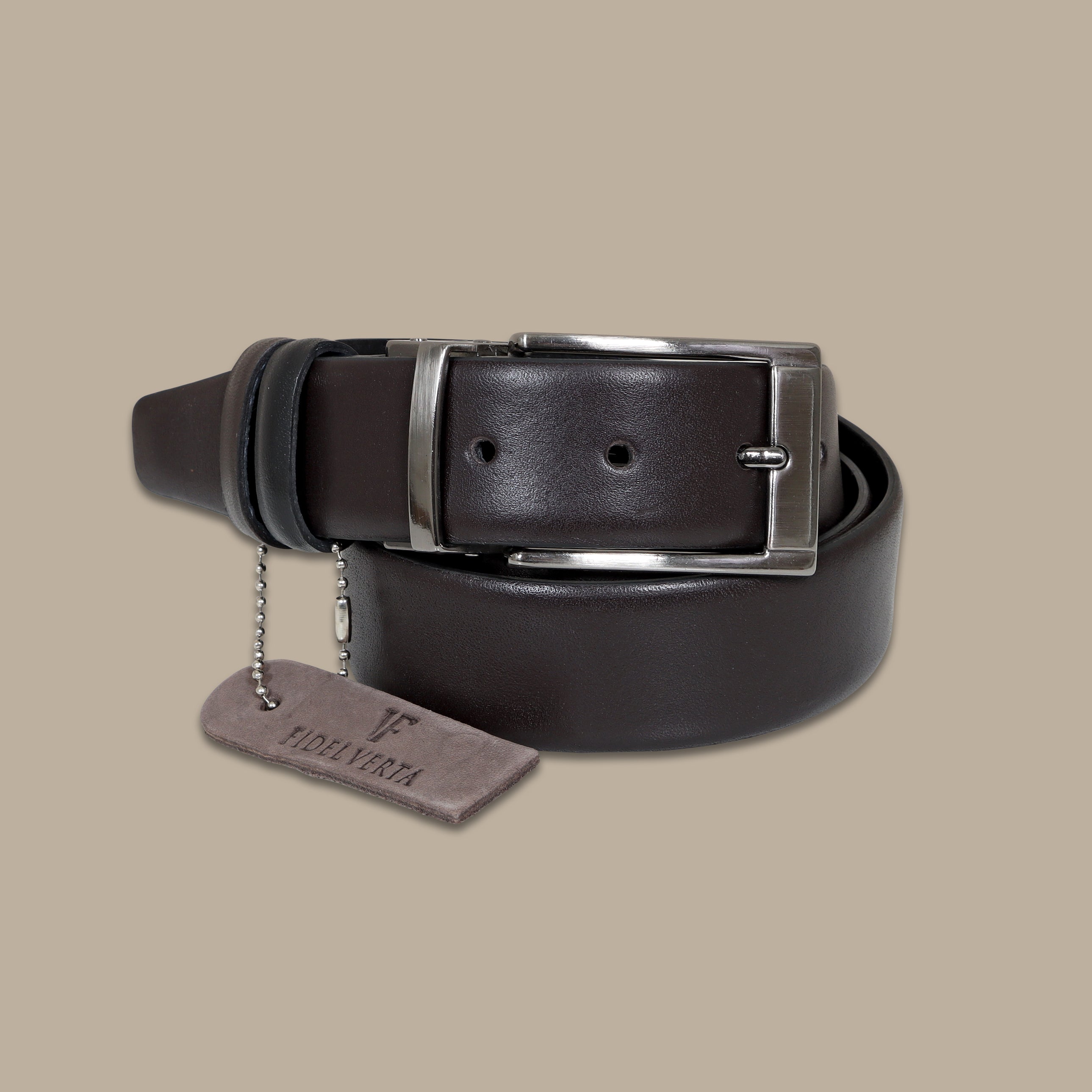 Black/Brown Reversible Leather Belt