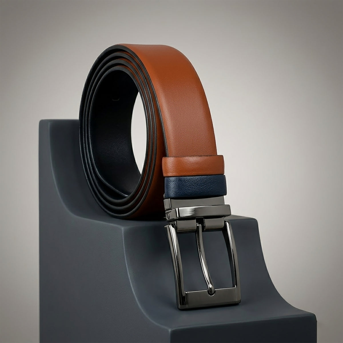 Black Reversible Leather Belt: Double the Style