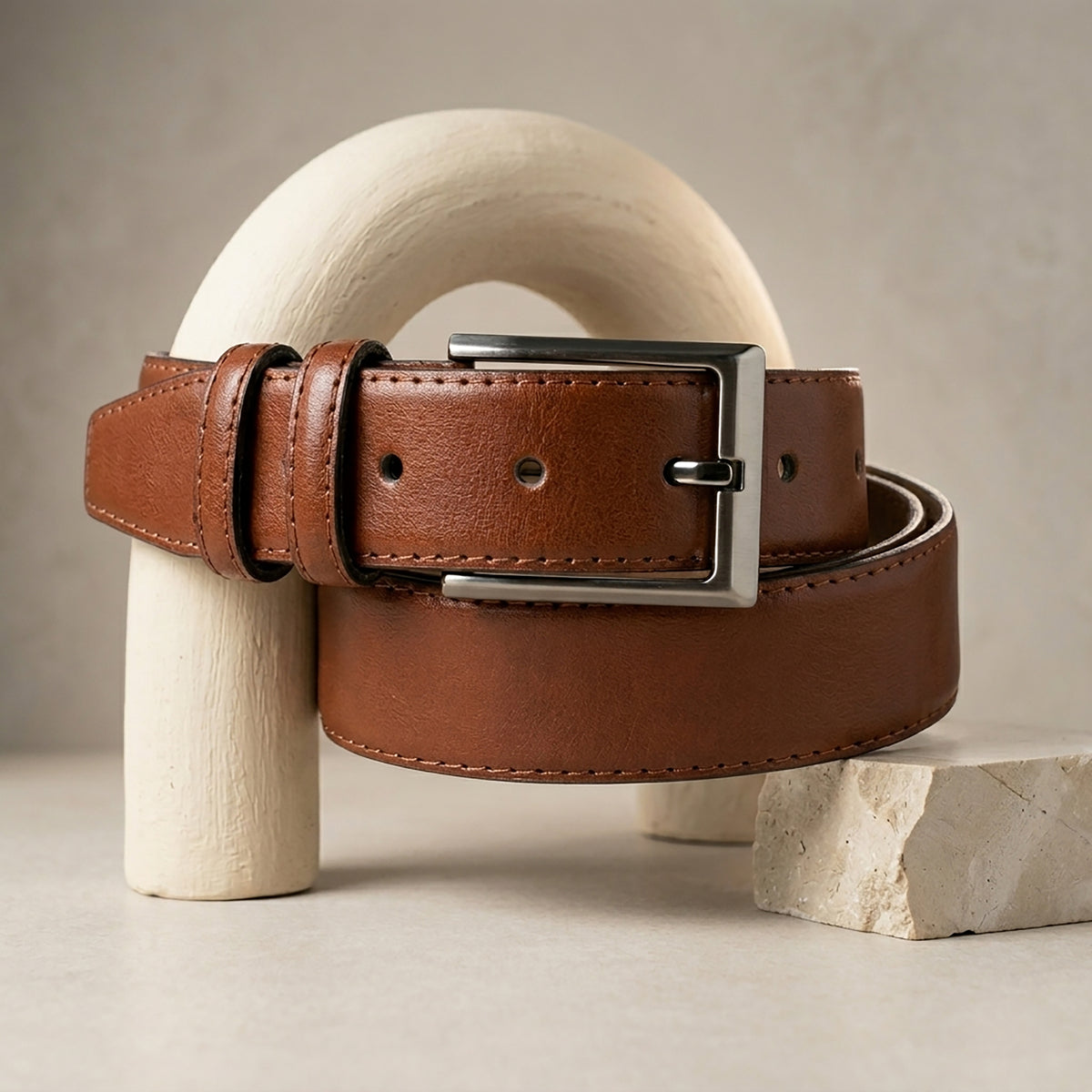 Havane PU Leather Belt: Timeless Elegance