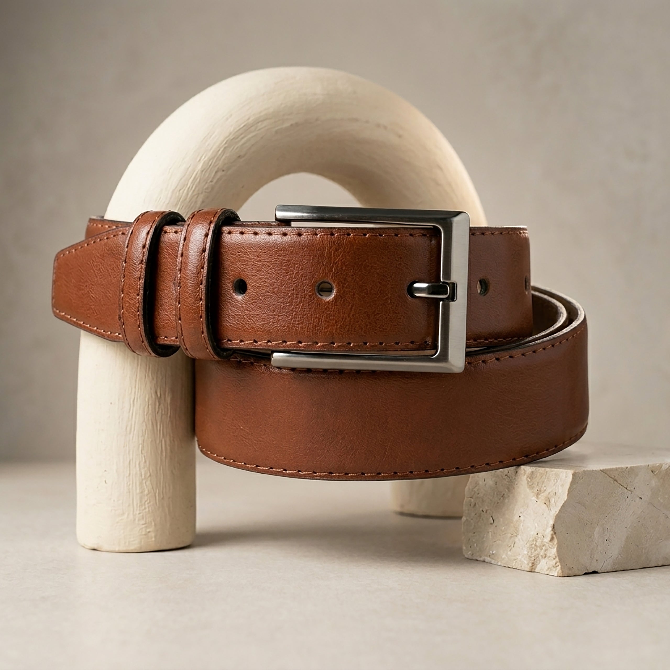 Havane PU Leather Belt: Timeless Elegance