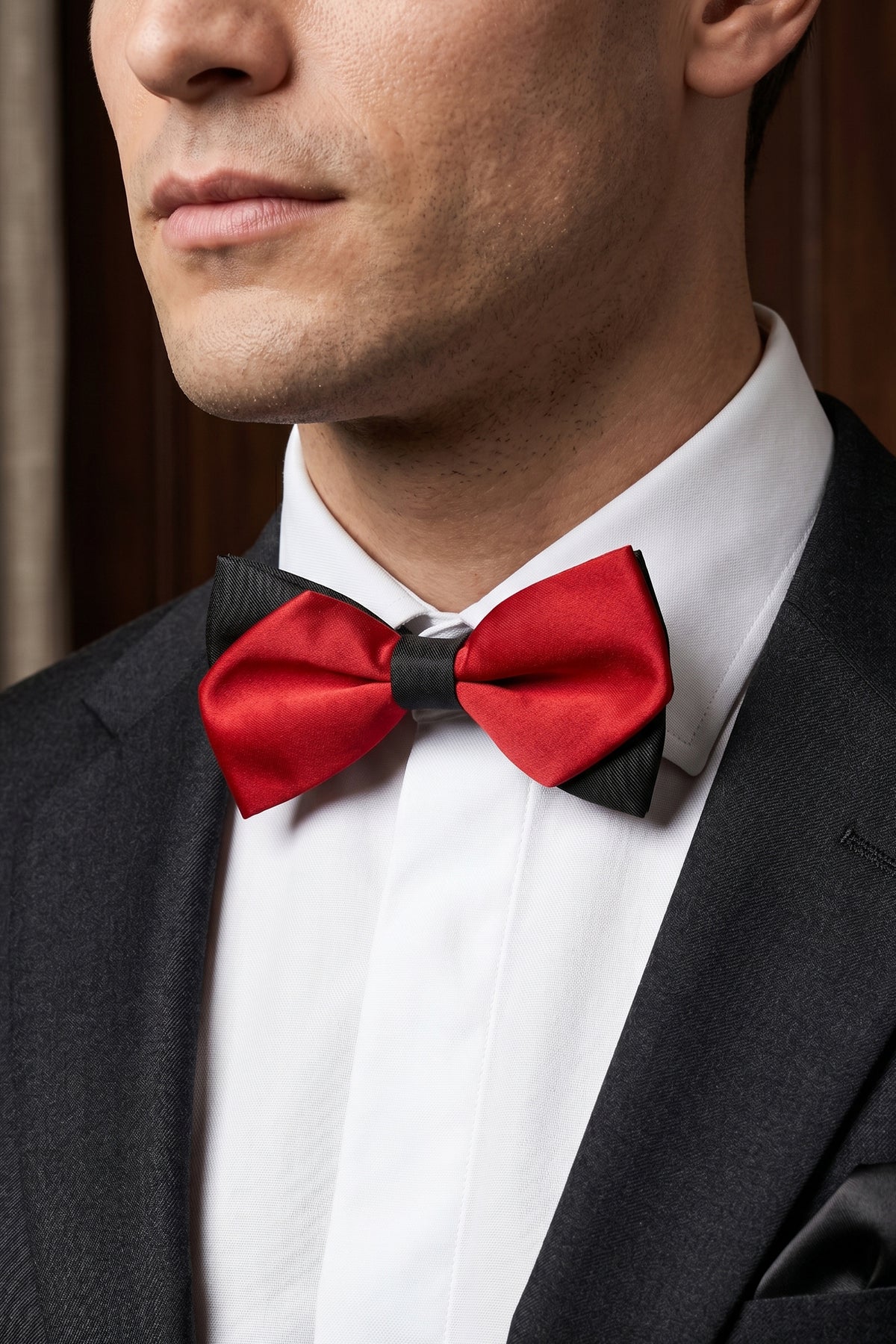 Red & Black Double Bowtie