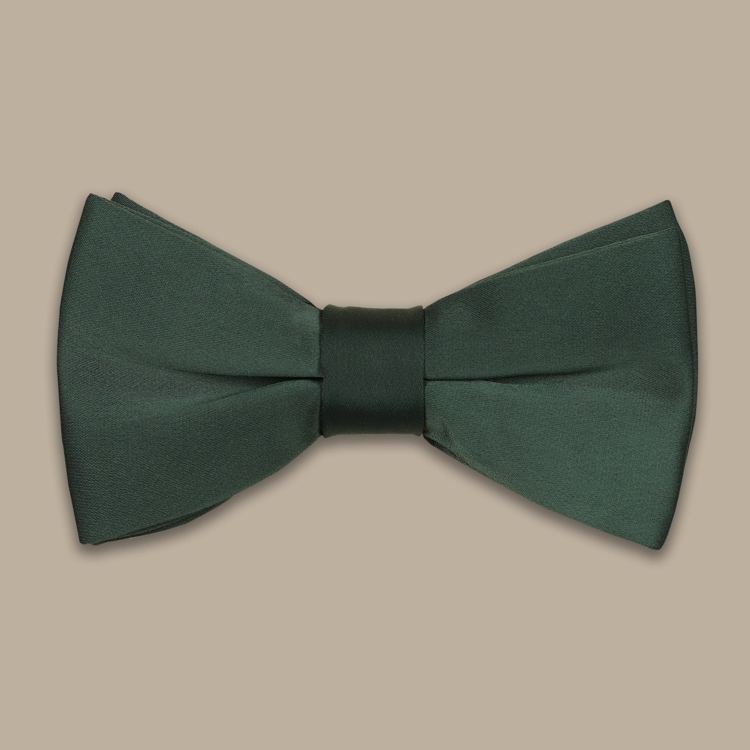 Khaki Satin Bow Tie