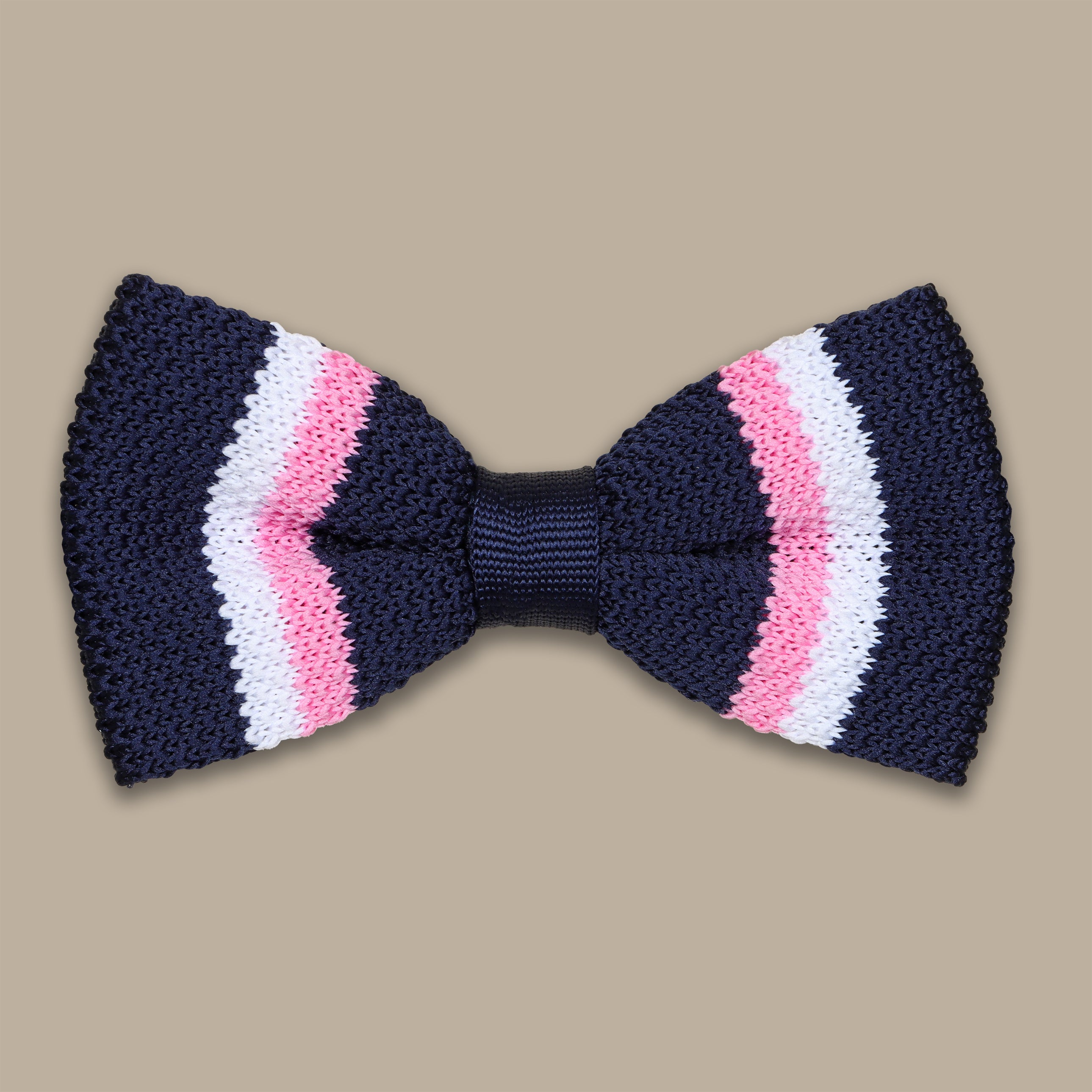 Navy Trico Bow Tie