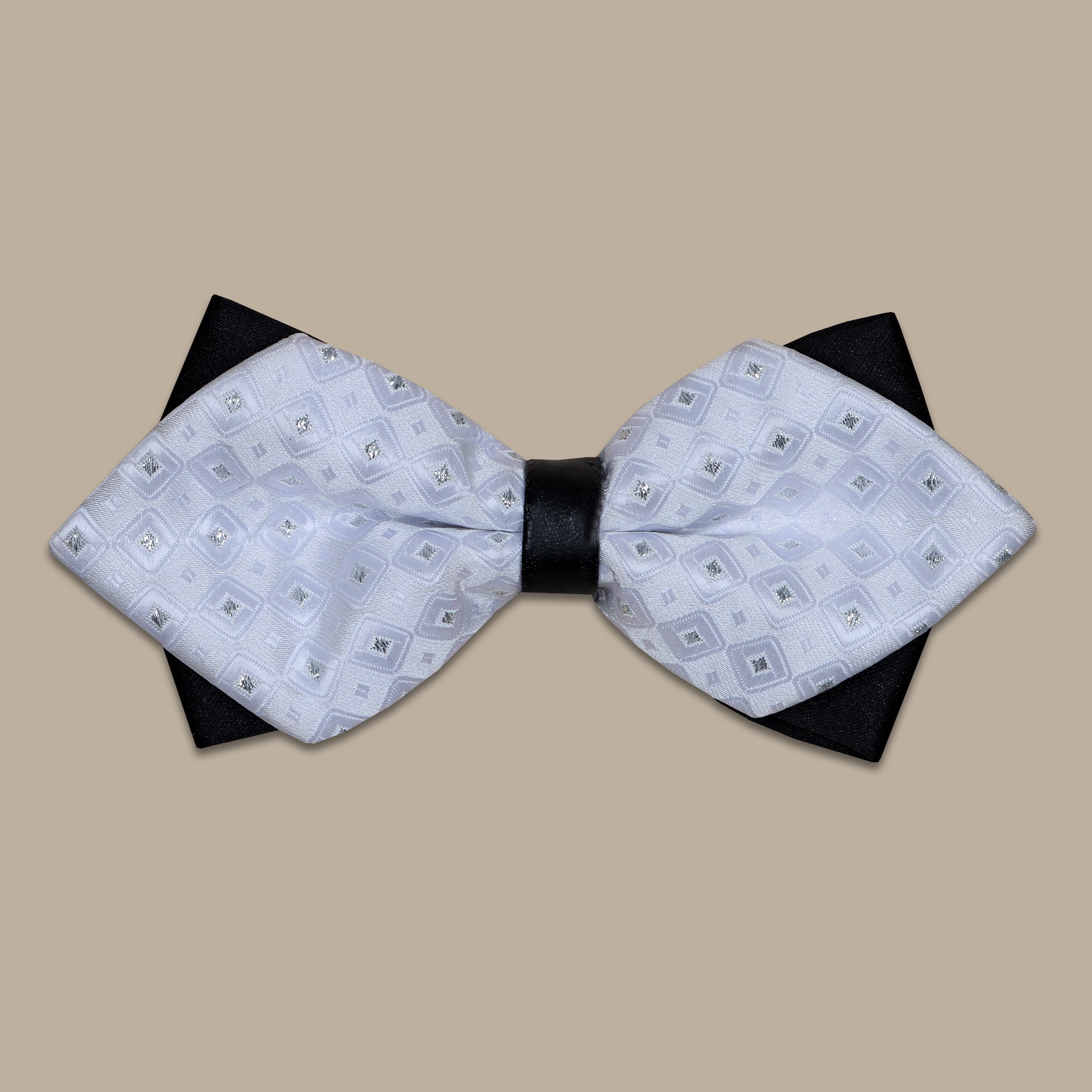 Double Black & White Bowtie