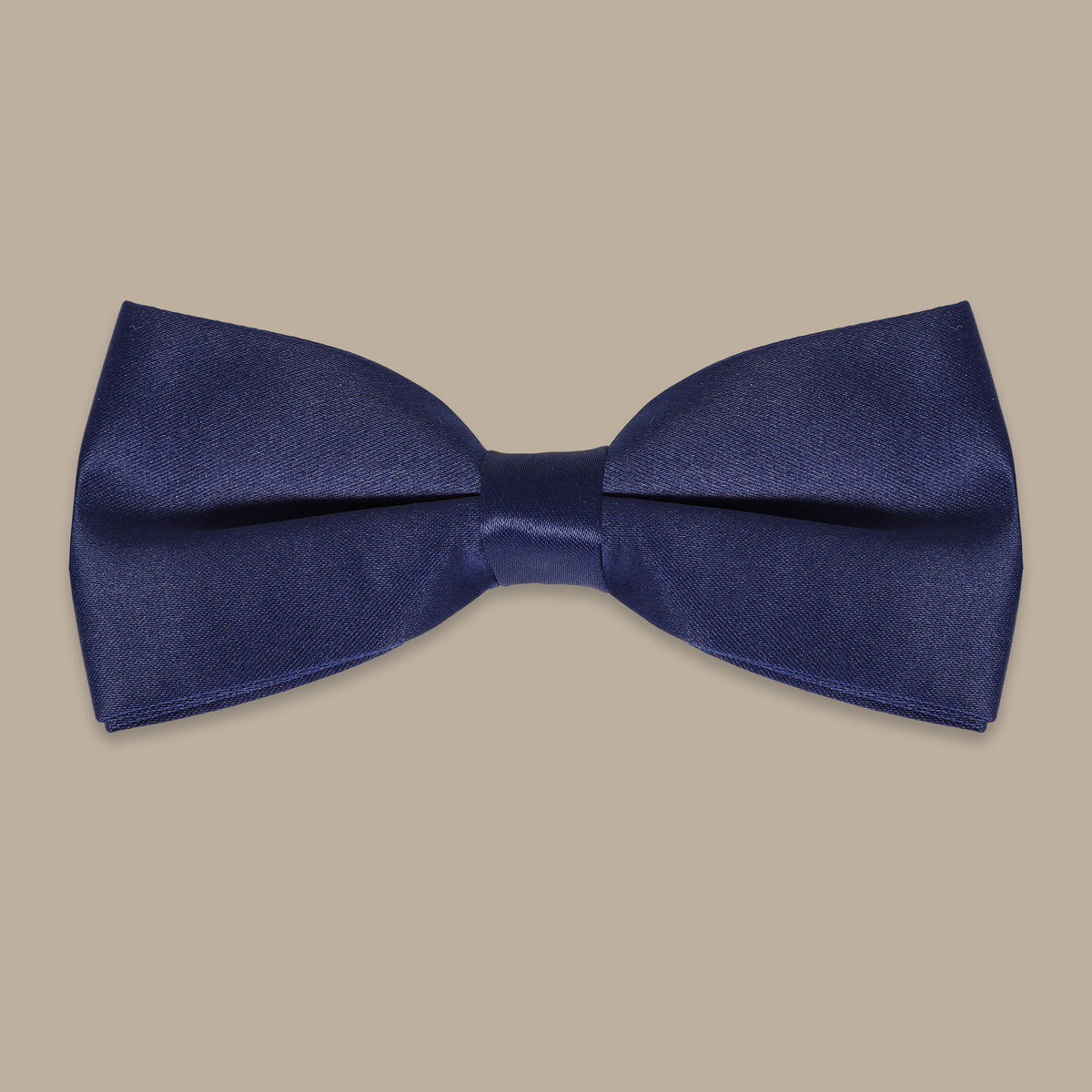 Basic Satin Navy Bowtie