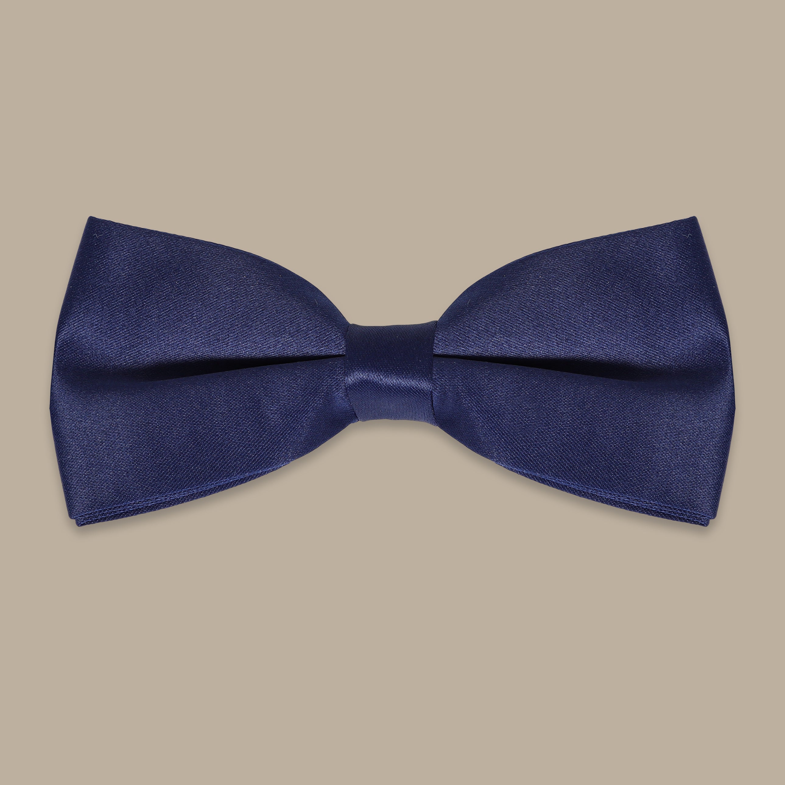 Basic Satin Navy Bowtie