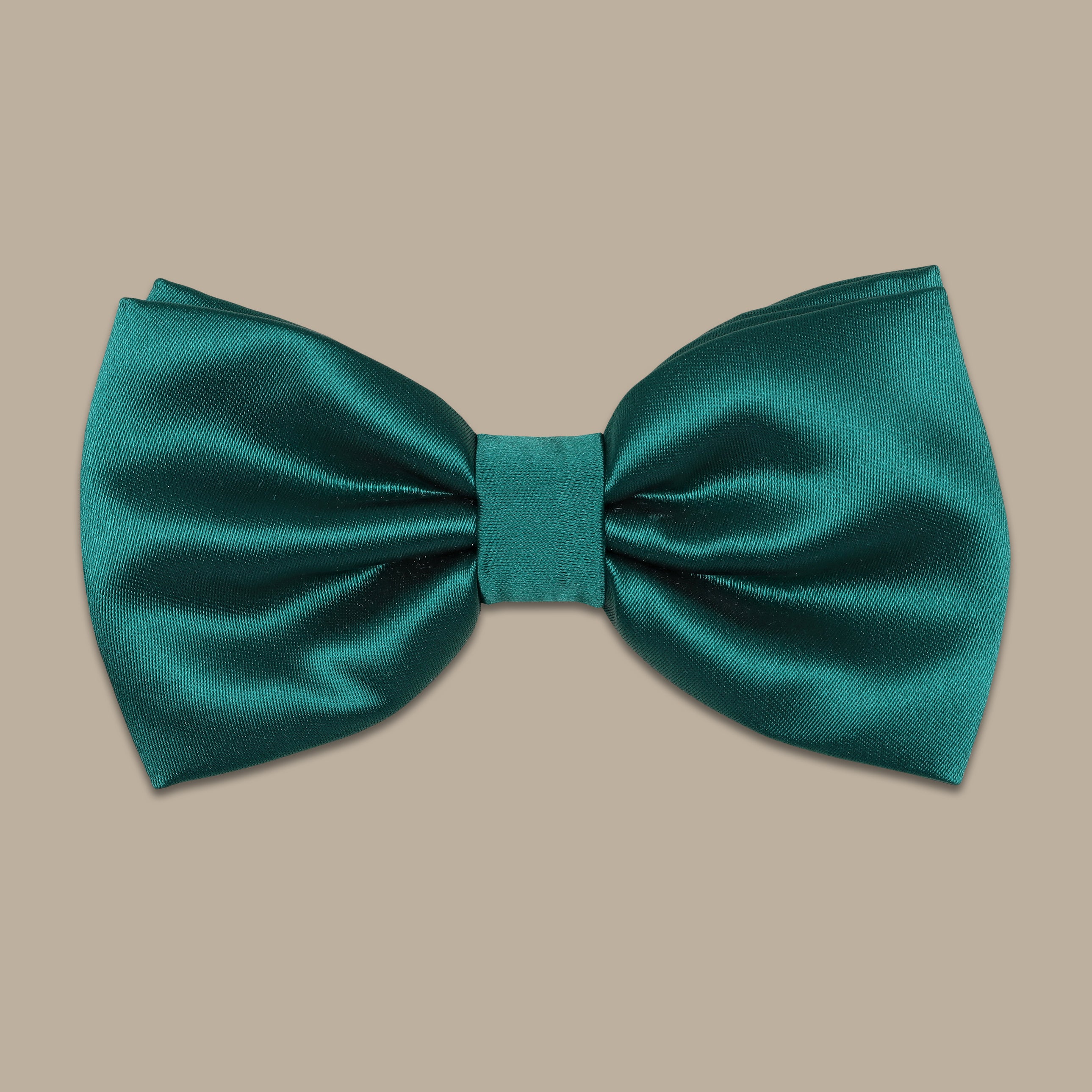 Green Satin Bowtie